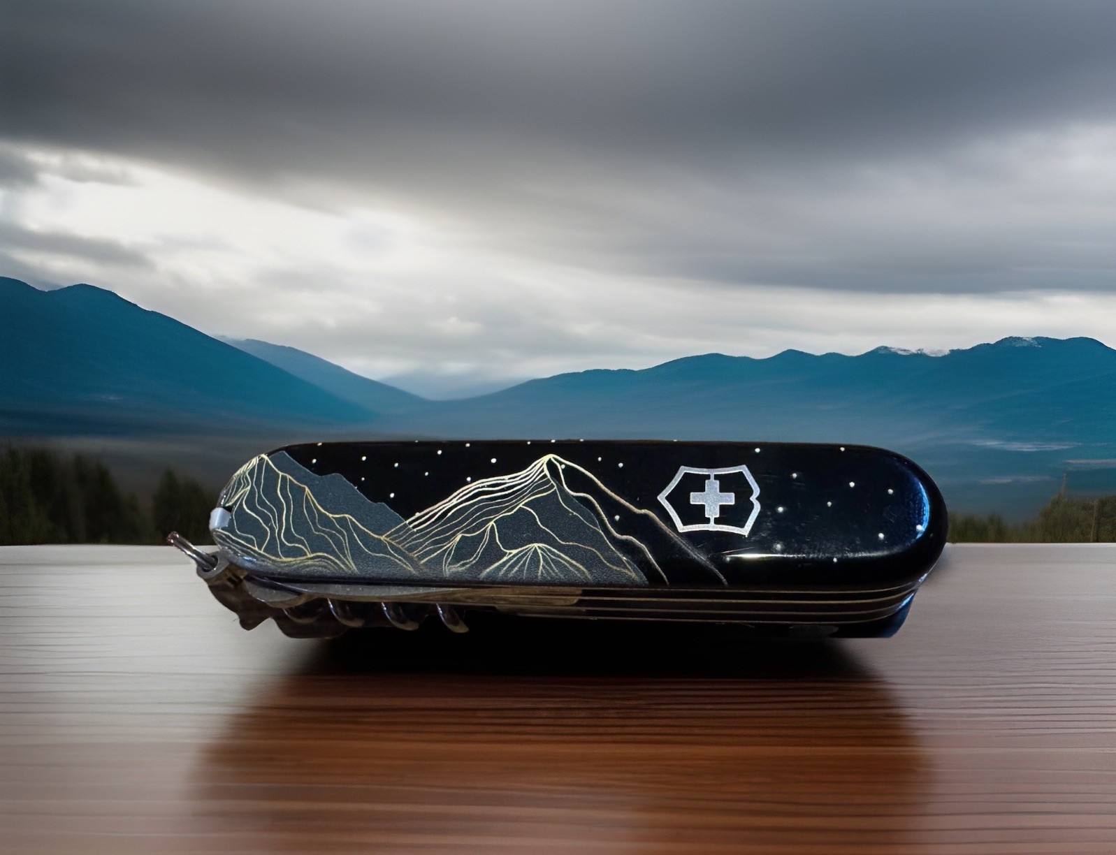 New Victorinox Climber “Mountain Moonrise” Edition 91mm Classic Swiss Army Knife