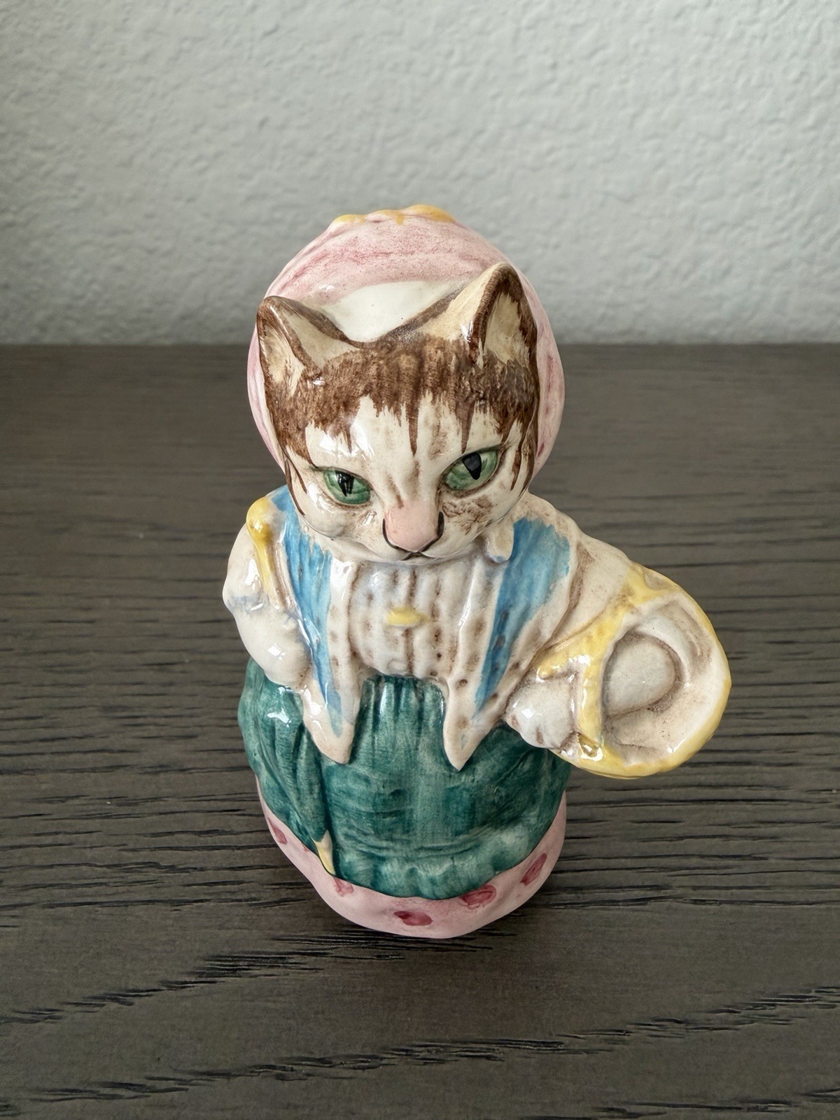 Beswick Beatrix Potter Cousin Ribby Cat Figurine England 1970 Vintage EUC 