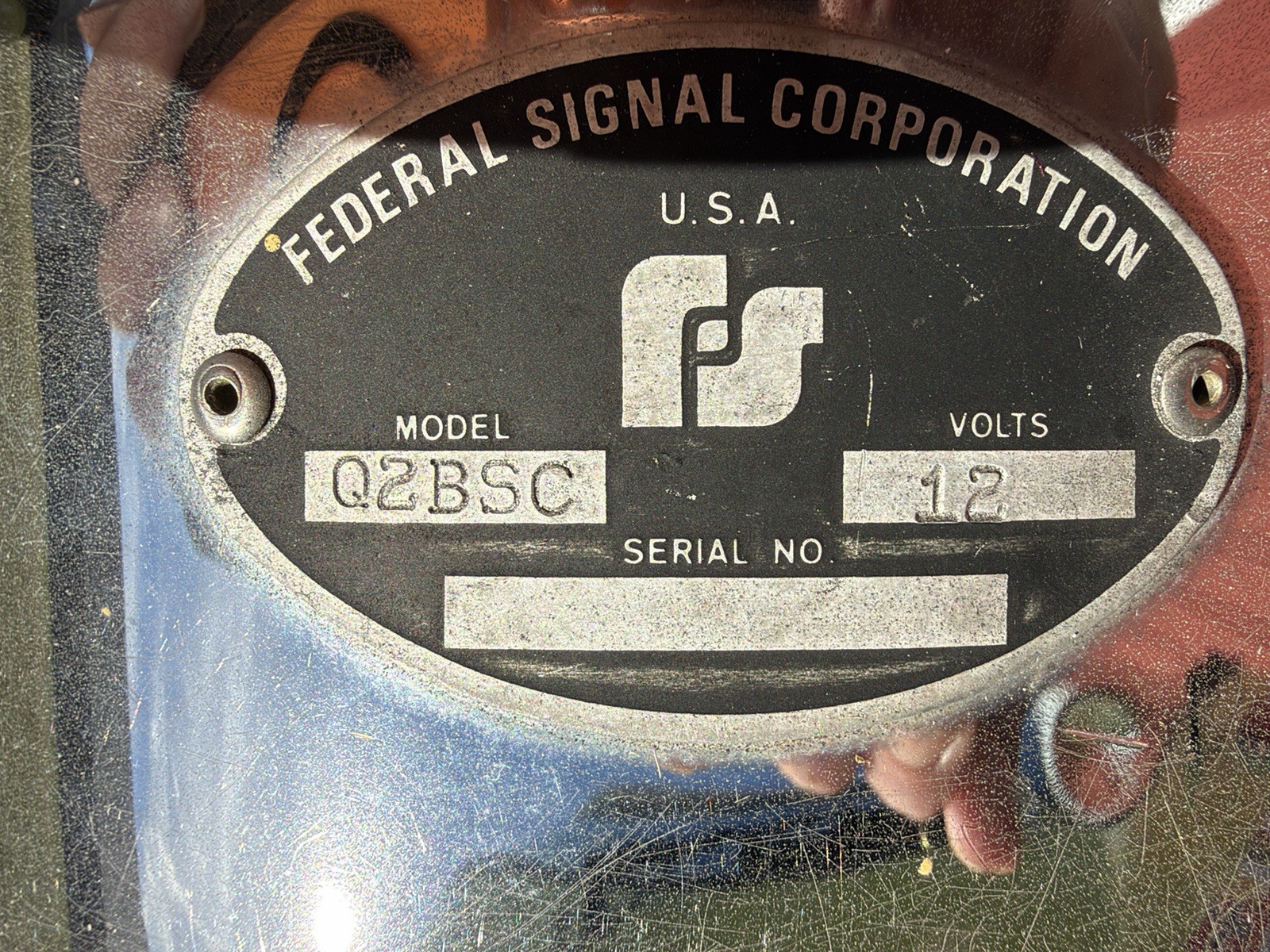  Vintage Federal Q 2 B Siren Working Brake