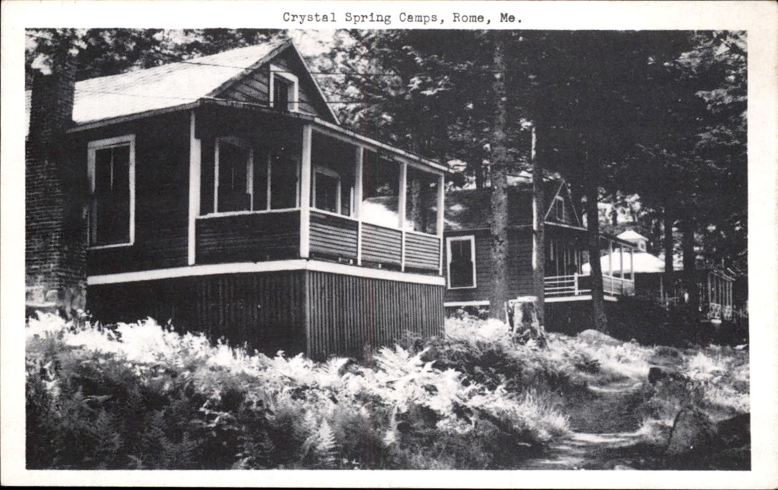 Rome ME Camps Fairbanks Card Company c1930s-40s Vintage Postcard