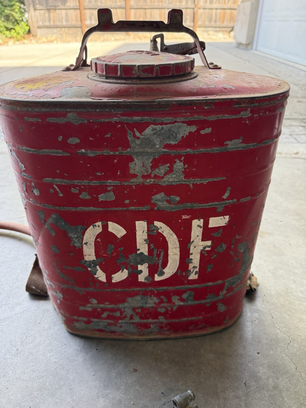 Vintage CDF Fireman Firefighting Backpack Pump Extinguisher Indian D.B. Smith Vintage CDF Fireman Firefighting Backpack Pump Extinguisher Indian D.B. Smith