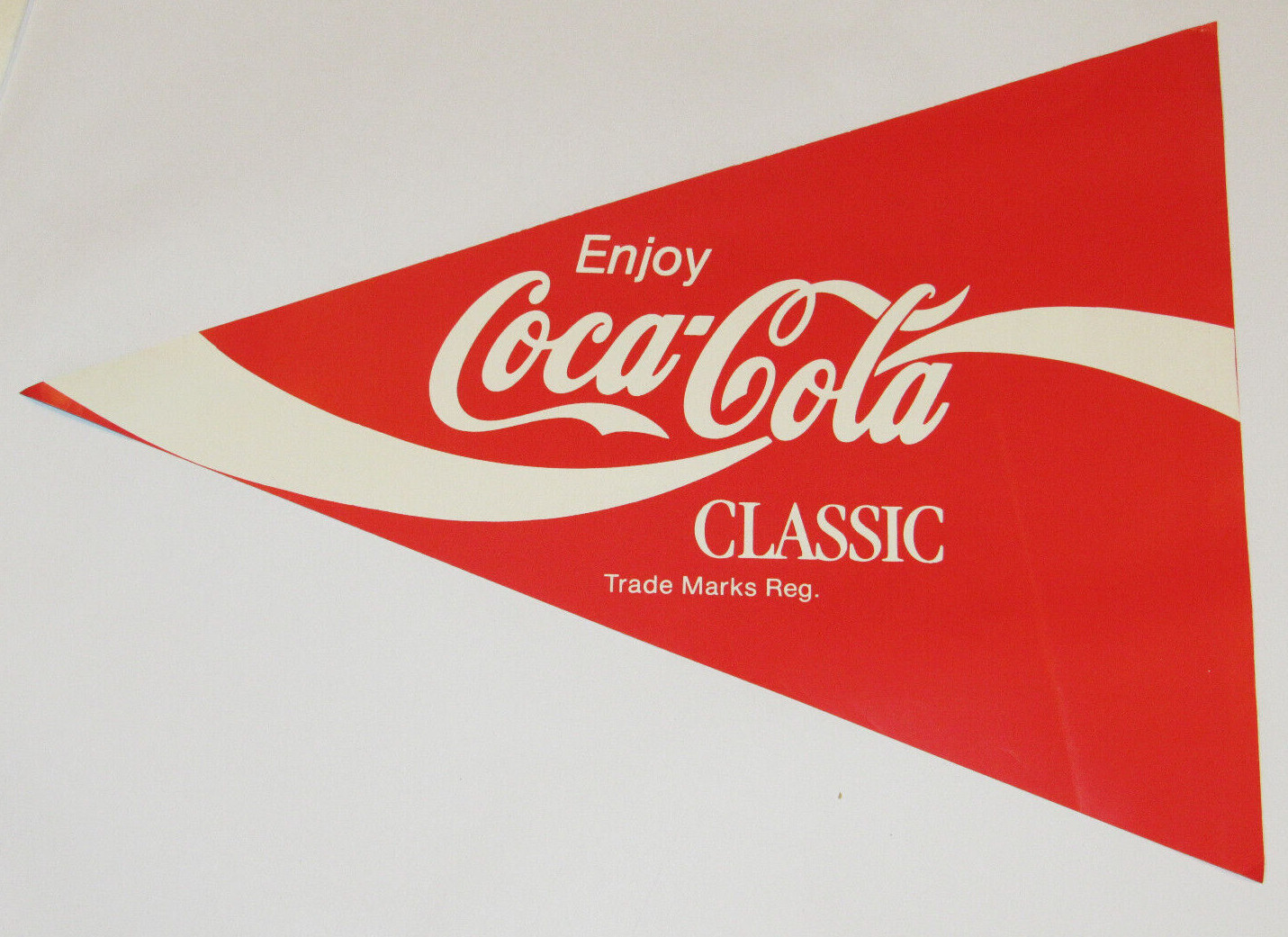 VTG 1991 TORONTO \'91 ALL STAR GAME PAPER PENNANT COCA-COLA/COKE ON OTHER SIDE 