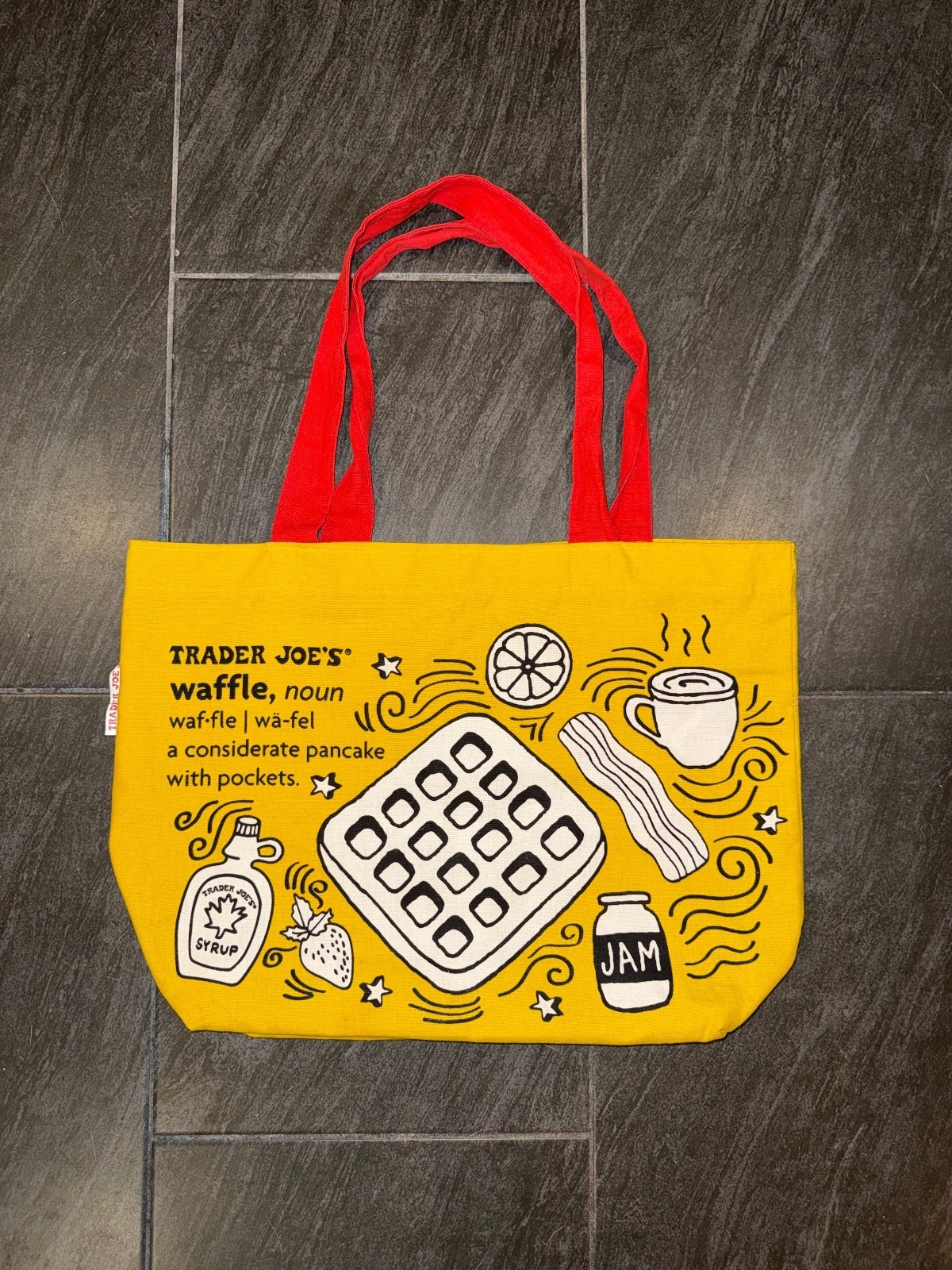 Limited-Edition Trader Joe\'s Waffle Tote Bag