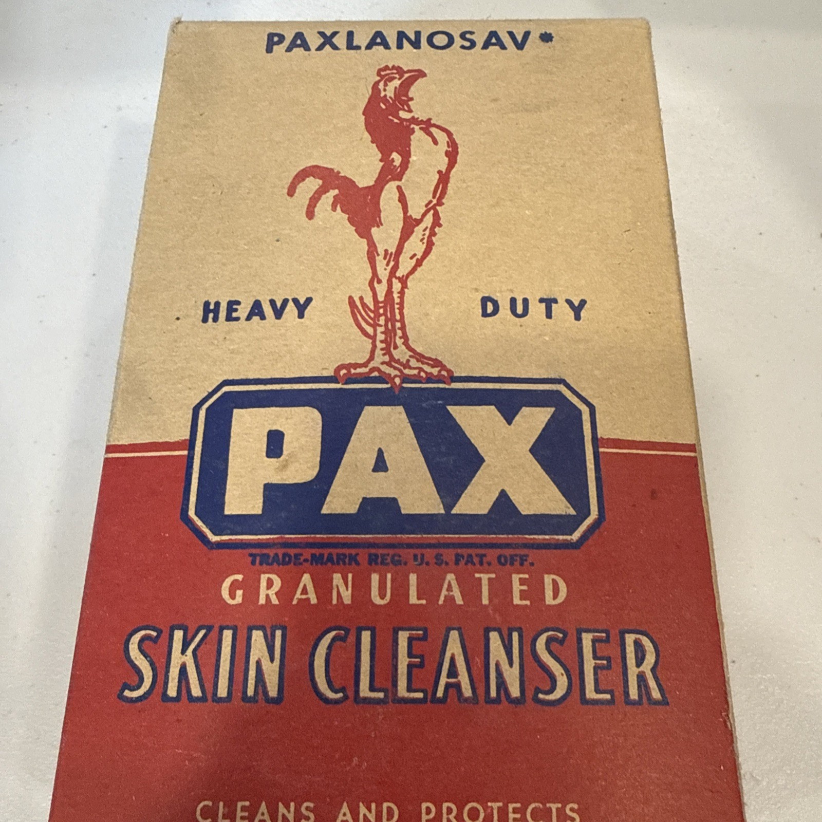 Vintage PAXLANOSAV Heavy Duty Granulated Skin Cleanser G.H. Packwood Mfg