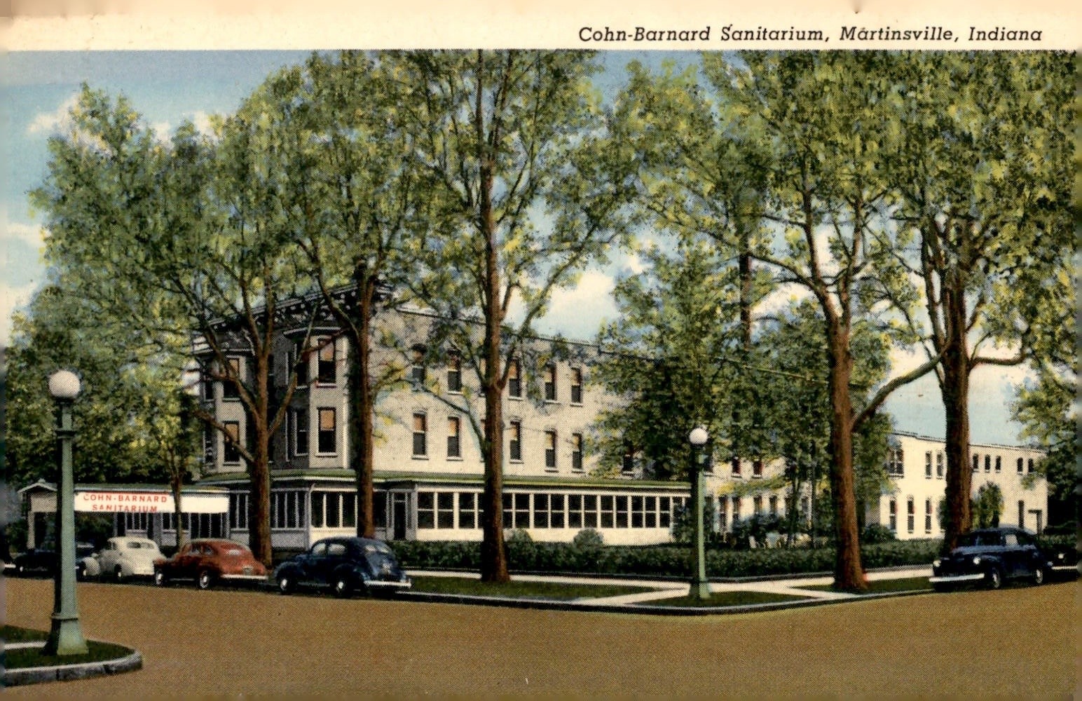 Cohn-Barnard Sanitarium, Martinsville, Indiana Postcard Cohn-Barnard Sanitarium, Martinsville, Indiana Postcard