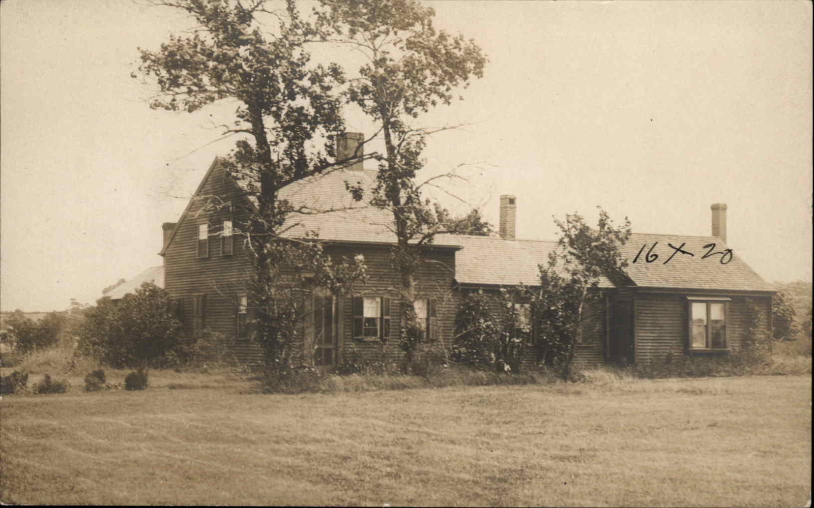 Antique RPPC Monument Beach Mass MA Homestead Colonial Architecture