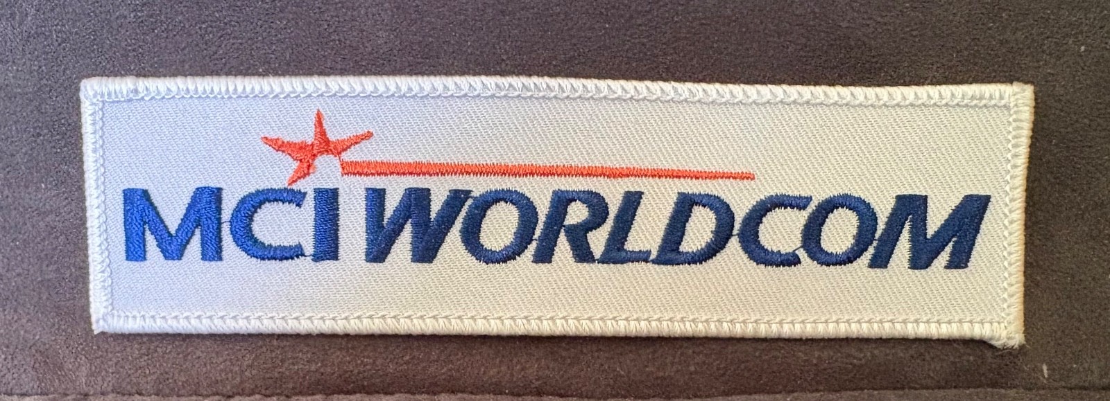 MCI WORLDCOM EMBROIDERED PATCH~DEFUNCT TELECOMMUNICATIONS COMPANY MCI WORLDCOM EMBROIDERED PATCH~DEFUNCT TELECOMMUNICATIONS COMPANY