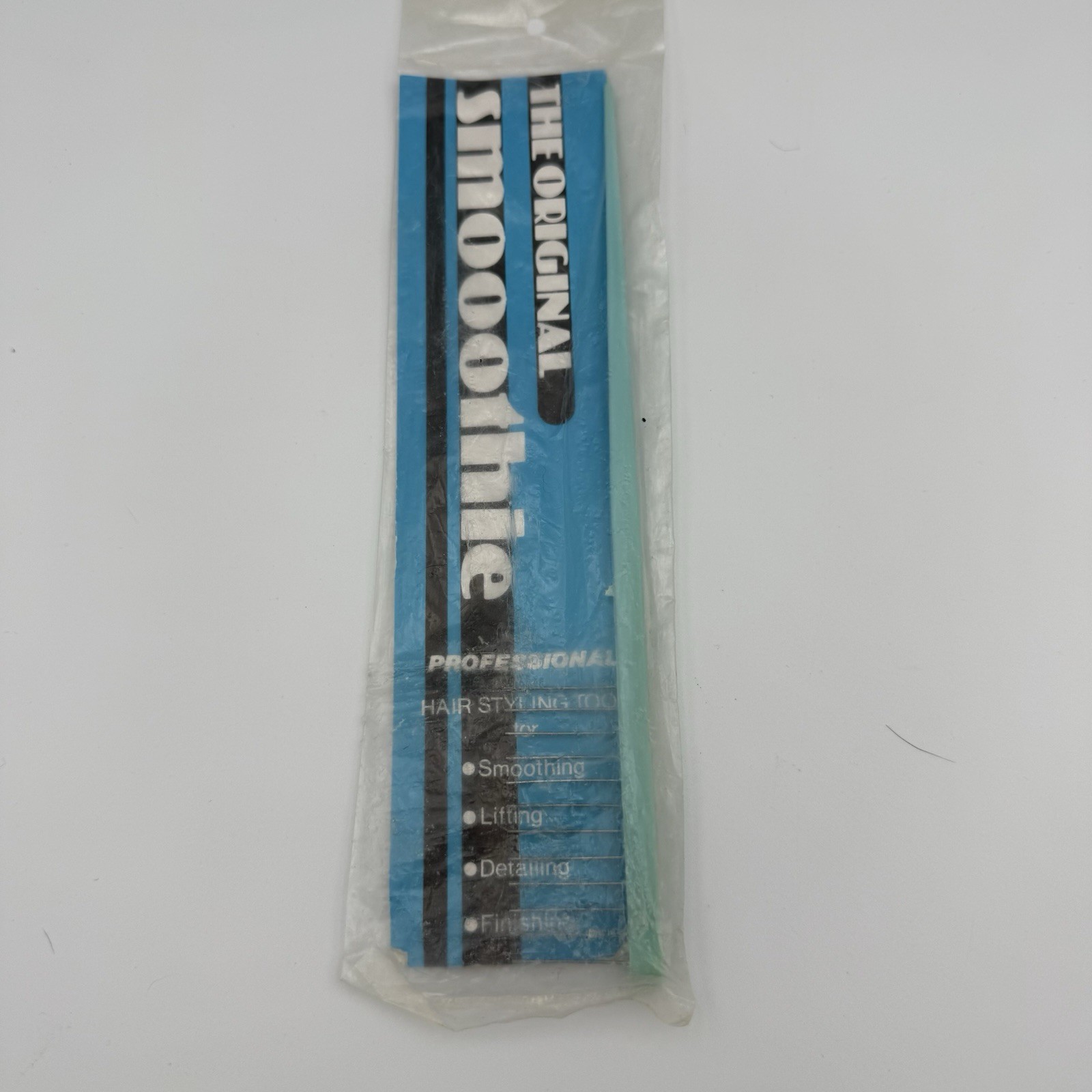 VINTAGE 1980s NOS Original SMOOTHIE Comb Professional Hair Styling Tool Blue