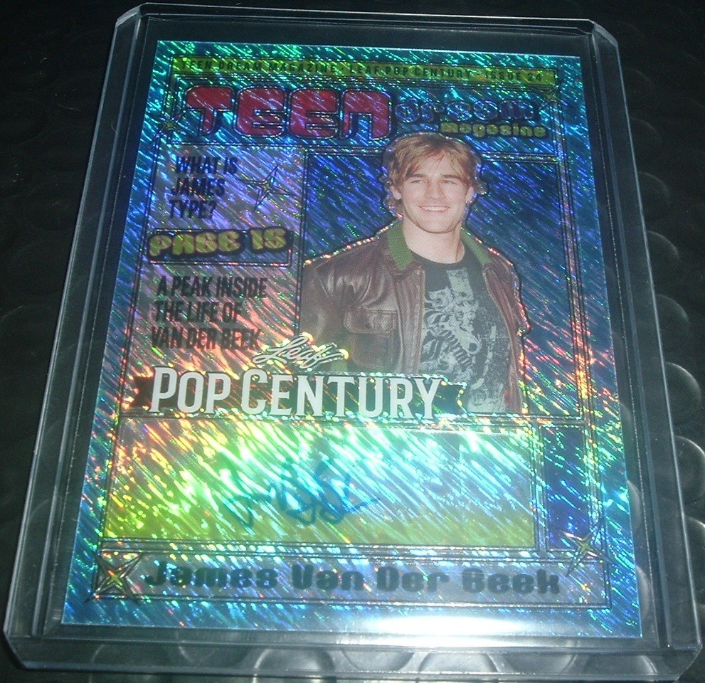 JAMES VAN DER BEEK 2024 LEAF POP CENTURY 8/10 TEEN DREAM MAGAZINE AUTO AUTOGRAPH