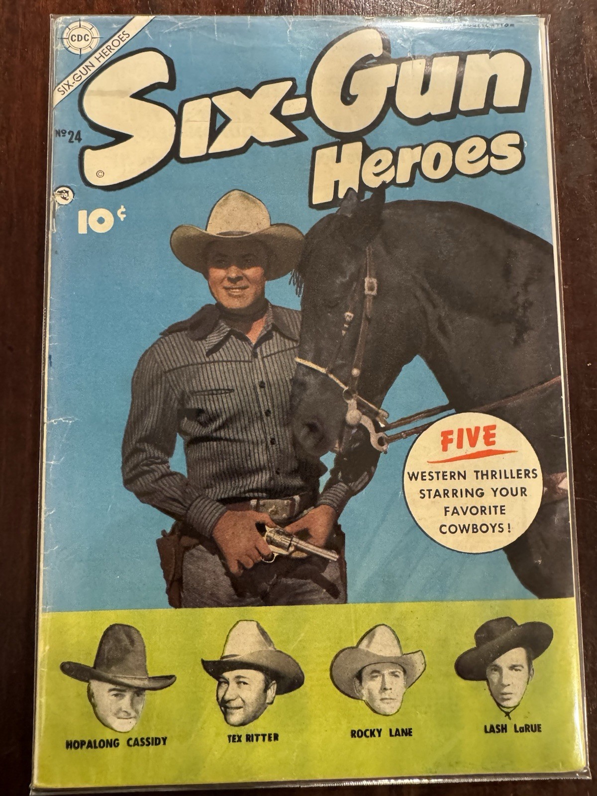Six-Gun Heroes #24 (1954) First Charlton/ Last Hopalong Cassidy. See Pics Six-Gun Heroes #24 (1954) First Charlton/ Last Hopalong Cassidy. See Pics