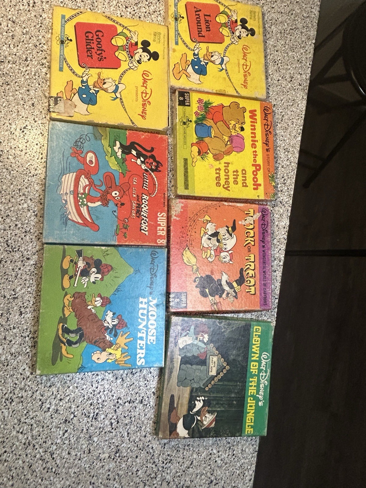 Lot Of Vintage 8mm Films Disney Winnie The Pooh Mickey Mouse Donald And Goofy