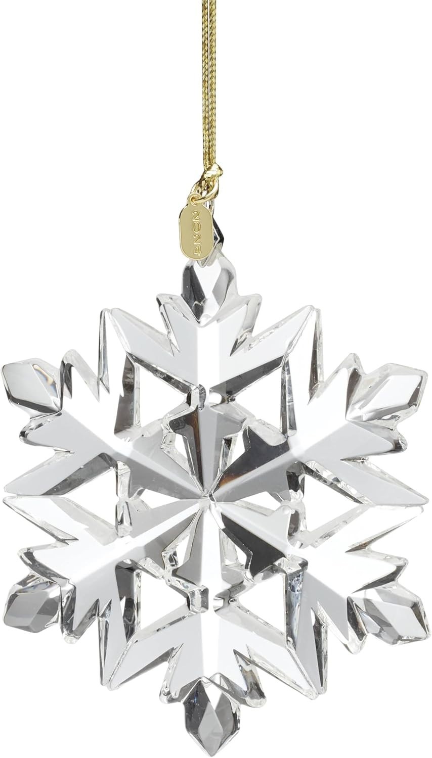 Lenox Crystal Annual 2024 OPTIC SNOWFLAKE Christmas Ornament N/O