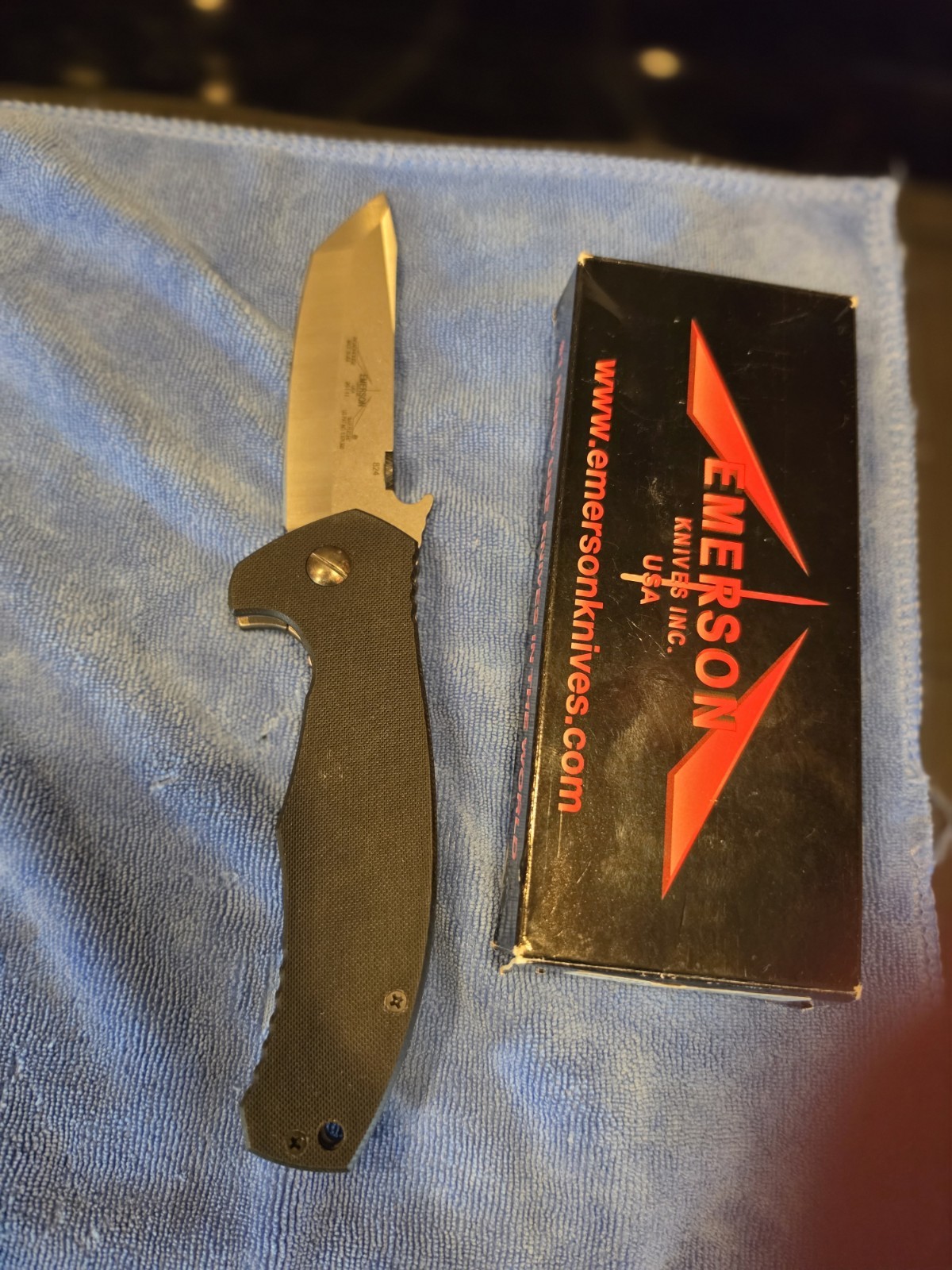 Emerson Knives Roadhouse SF  2011  Model  With Solid Backspacer  S/N 824 New