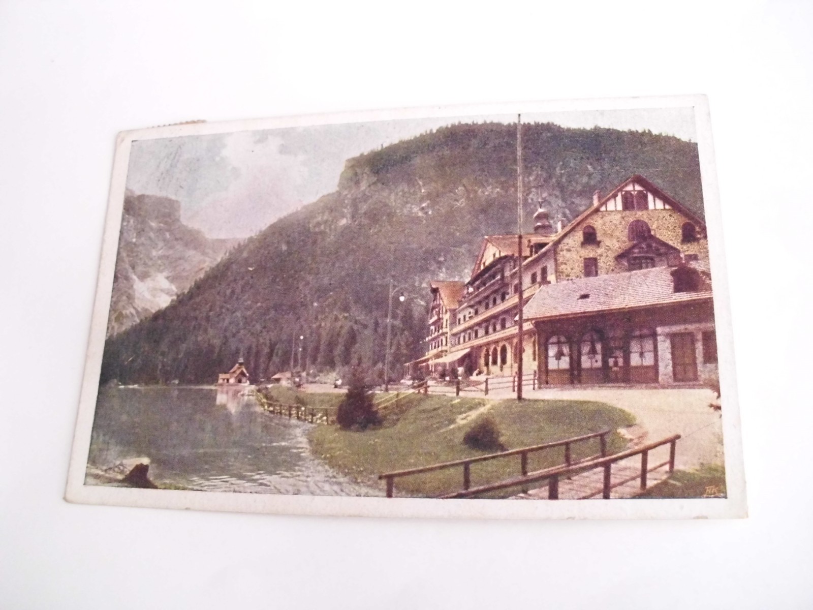 Bolzano - Hotel Lago di Braies station Villabassa Pusteria - shipped f. p. 1927