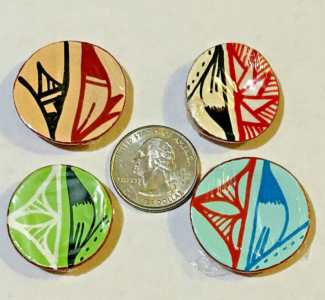 Jemez Pueblo ~ Miniature Pottery ~ Polychrome 3-Piece Set ~ Native American Art Jemez Pueblo ~ Miniature Pottery ~ Polychrome 3-Piece Set ~ Native American Art