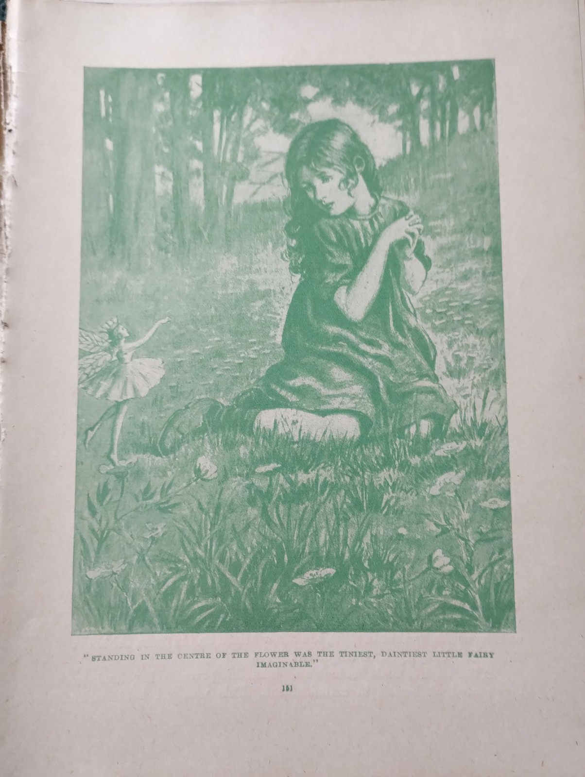 Sk289 Ephemera Book Picture 1930s Fairy In The Flower 