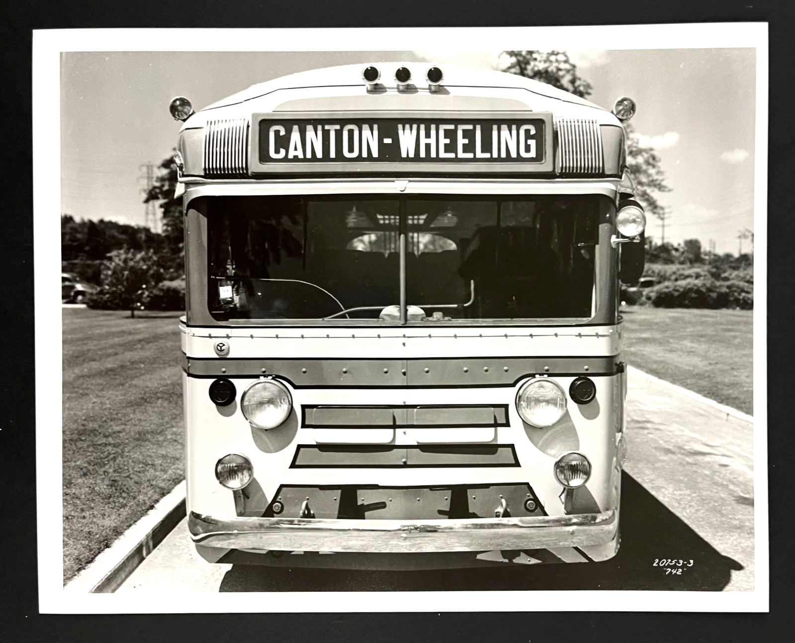 Penn Ohio Motor Coach Lines Tour Bus Canton-Wheeling REPRINT of 1950s Photo Penn Ohio Motor Coach Lines Tour Bus Canton-Wheeling REPRINT of 1950s Photo