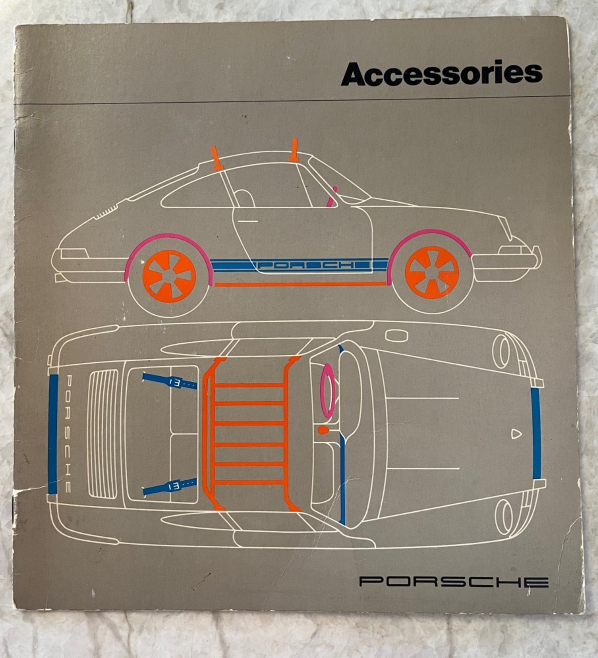 PORSCHE 911 T/E/S COUPE TARGA 914 4/6 ACCESSORIES SALES BROCHURE 1972 - 1973 USA