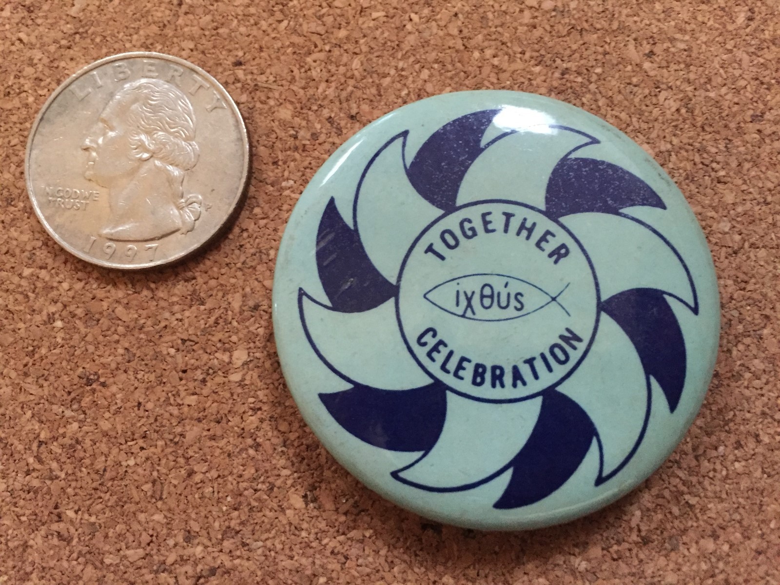 VINTAGE Celebrate Together Pinback Button