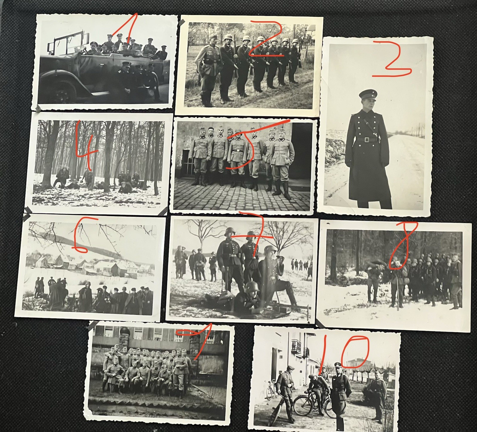 German Photo X 10 Deutsche Soldaten Deutschland Photo album