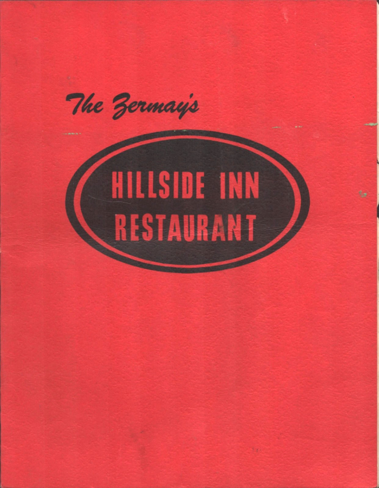 1960s Hillside Inn Restaurant Vintage Night Owl Menu Santa Rosa California 1960s Hillside Inn Restaurant Vintage Night Owl Menu Santa Rosa California