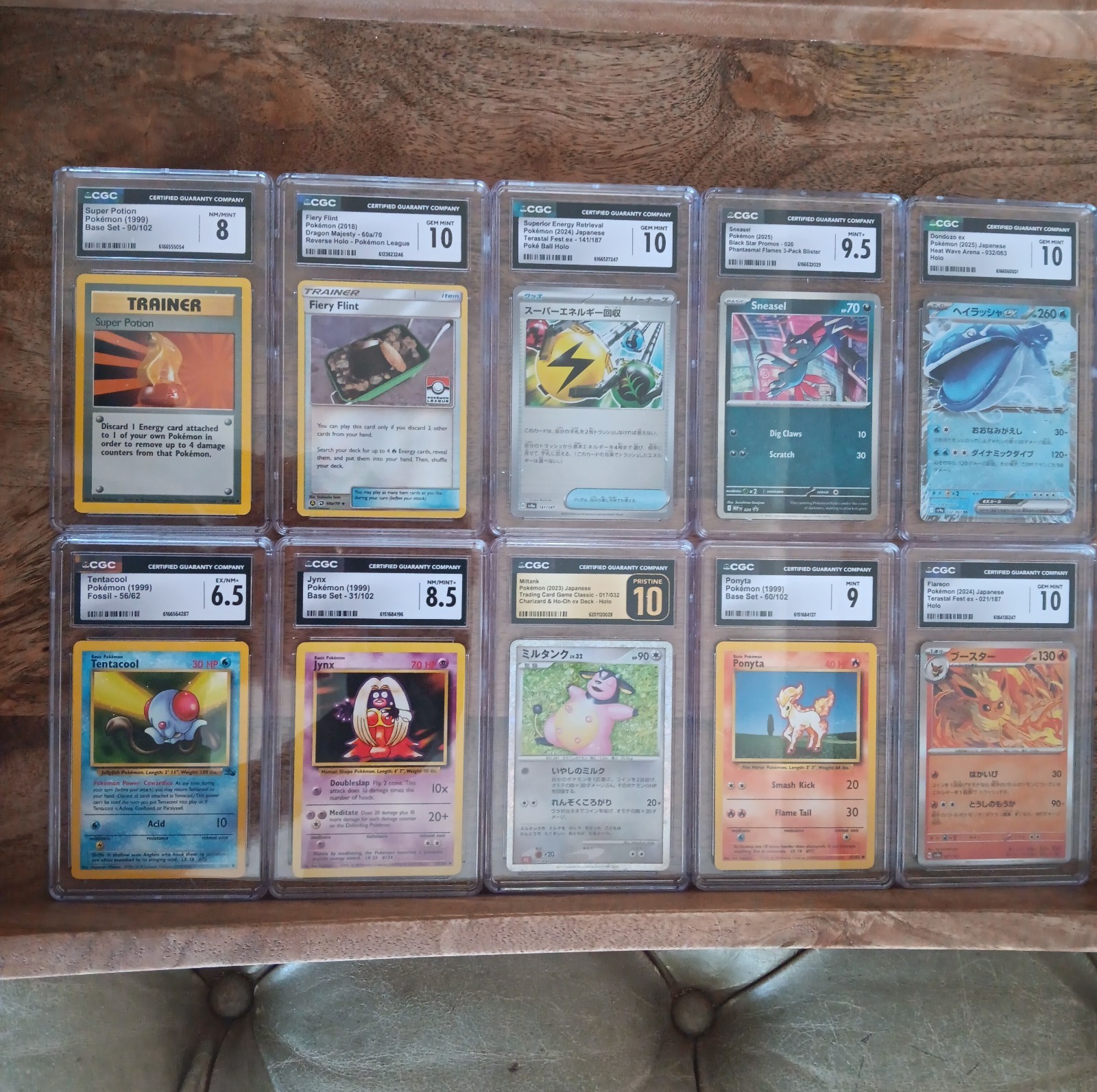 10 Graded Pokémon Card Lot 10 Graded Pokémon Card Lot