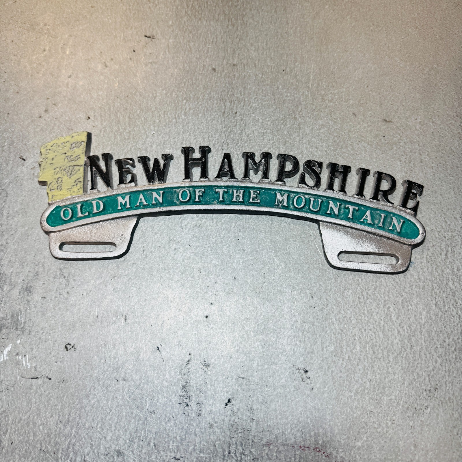 New Hampshire Old Man of the Mountain License Plate Topper New Hampshire Old Man of the Mountain License Plate Topper