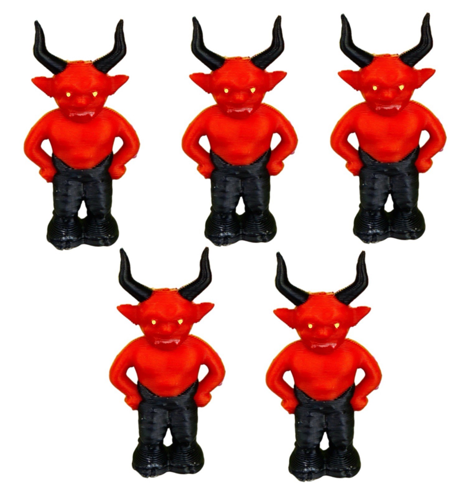 Lil Lucifer 2 Tiny Devil 3D Print Tiny Jesus (5 Pack)