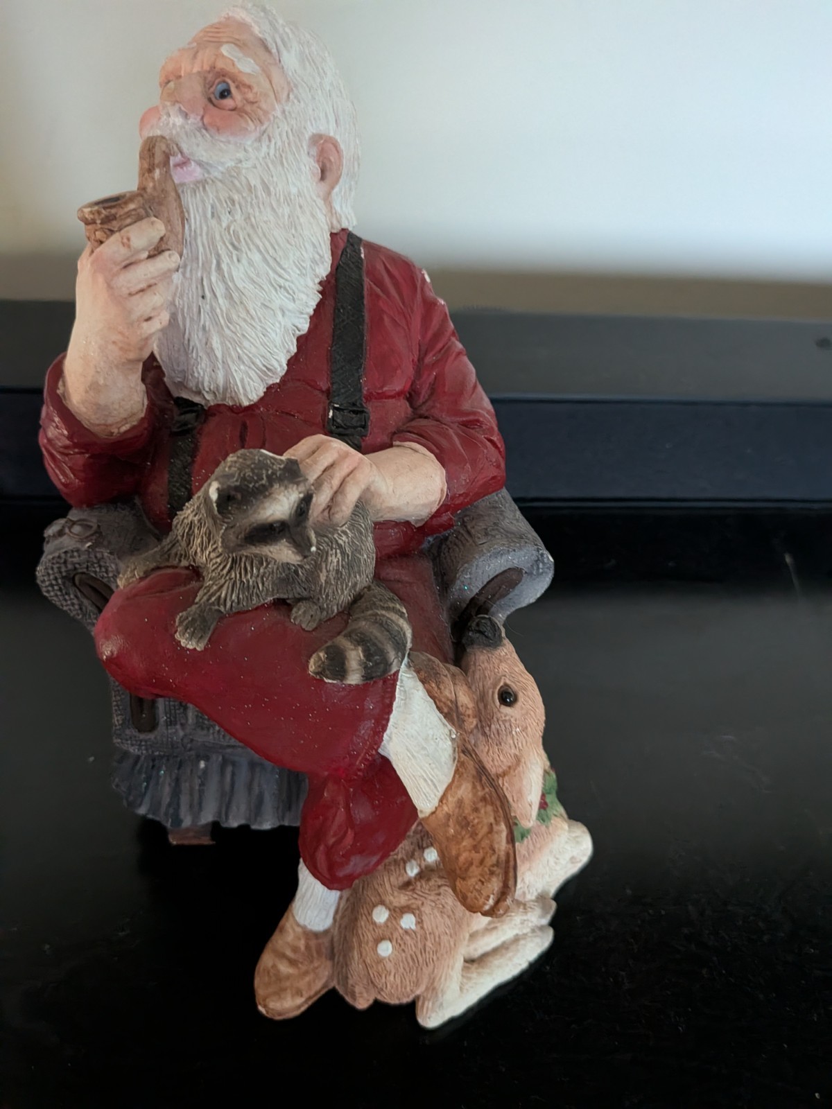 Vtg 1986 United Design Santa at Rest Figurine Larry Miller W/ COA & Box #1610 Vtg 1986 United Design Santa at Rest Figurine Larry Miller W/ COA & Box #1610