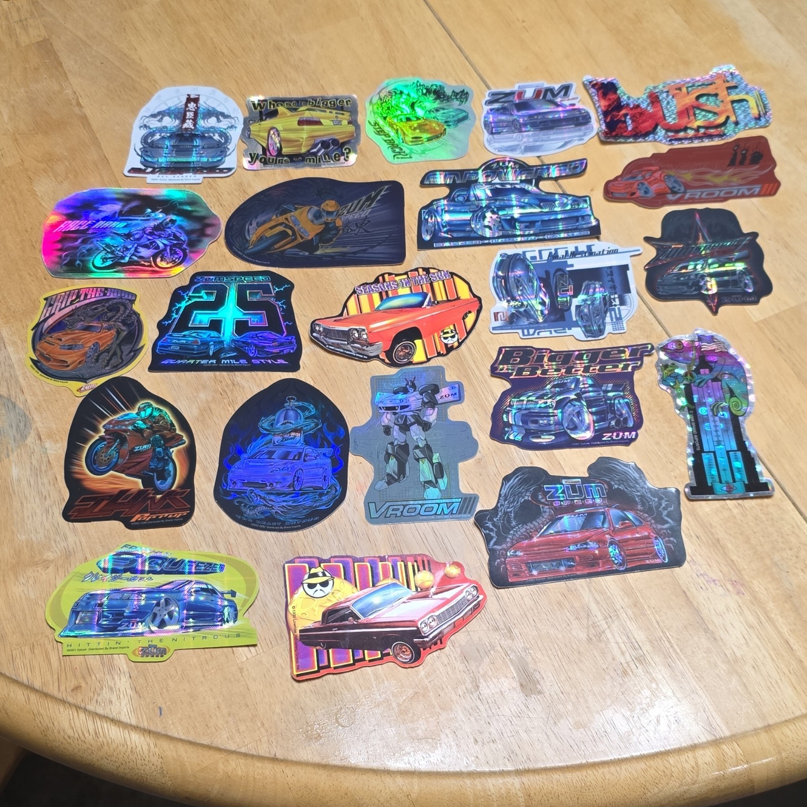Lot of 22 Vtg ZŪM Car/Prizm/Others Vending Machine Stickers Cars 1998-2002