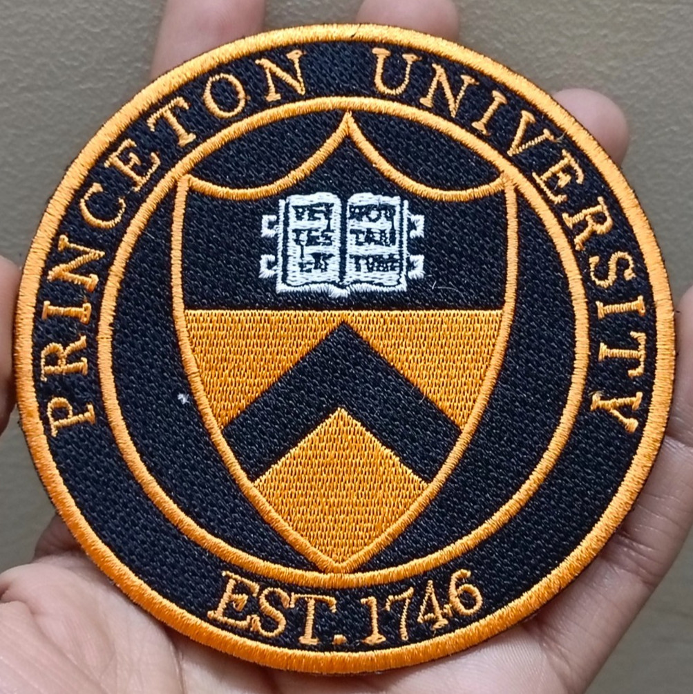 Princeton University Logo Iron On Patch-Sew Patch-Embroidered Patch 4 Princeton University Logo Iron On Patch-Sew Patch-Embroidered Patch 4