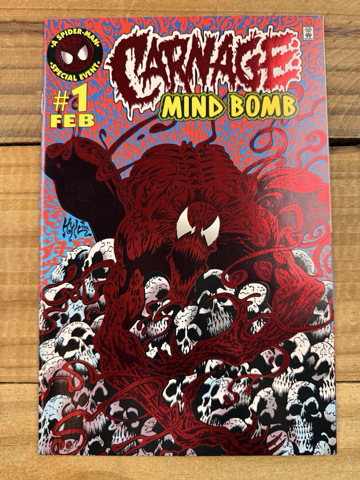 Marvel Comics Carnage: Mind Bomb #1 Red Foil 1st Carnage Solo Title Marvel Comics Carnage: Mind Bomb #1 Red Foil 1st Carnage Solo Title