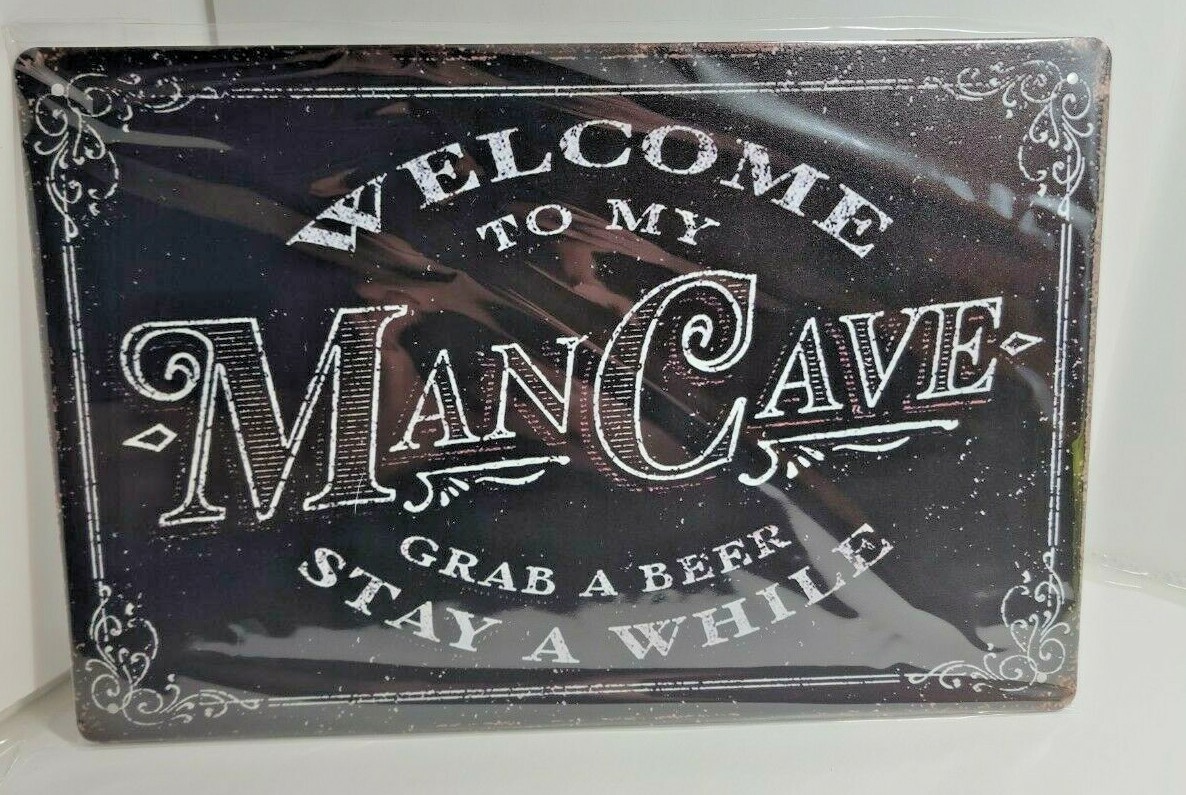 Welcome To My Mancave Metal Sign 12 Welcome To My Mancave Metal Sign 12