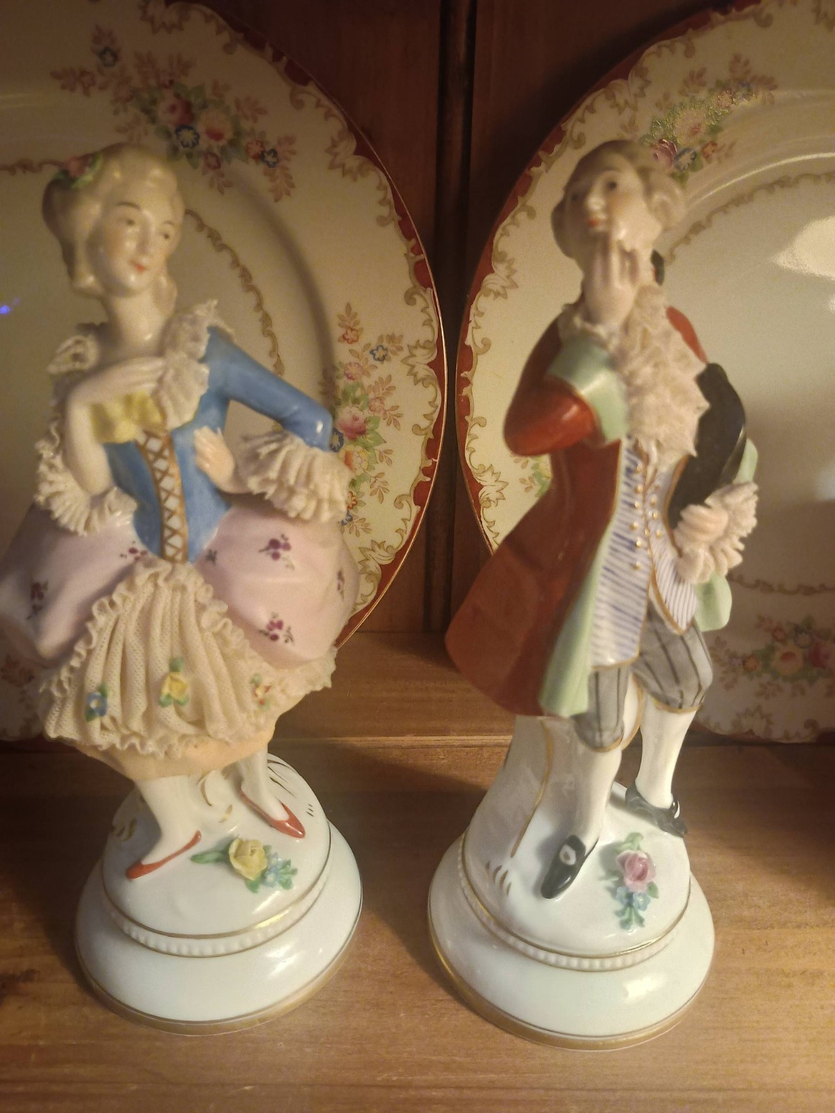 Rare Cuba Antique Le Trianon La Habana Porcelain Figurines - Mega Hard- to find