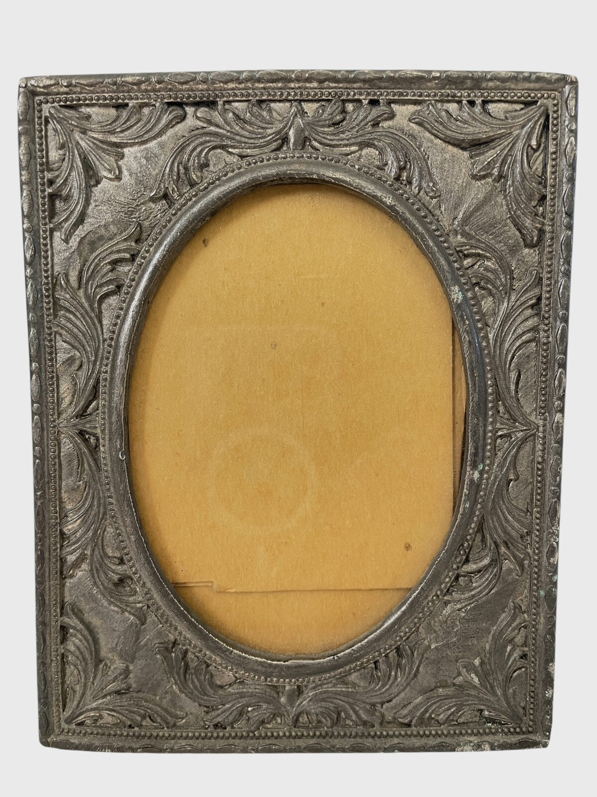 Antique Tungsten Steel Ornate Silver PICTURE FRAME. For 3 1/2x5” Photo. Numbered Antique Tungsten Steel Ornate Silver PICTURE FRAME. For 3 1/2x5” Photo. Numbered