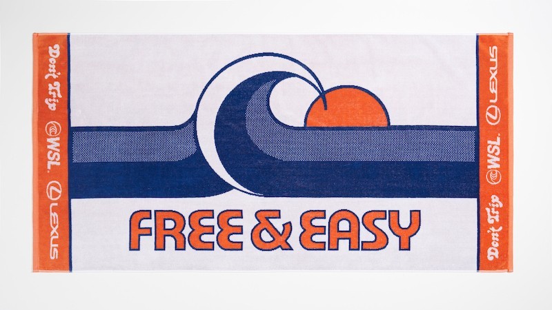 2024 LEXUS US Open of Surfing WSL Huntington Beach Ca TOWEL Free & Easy Limited 