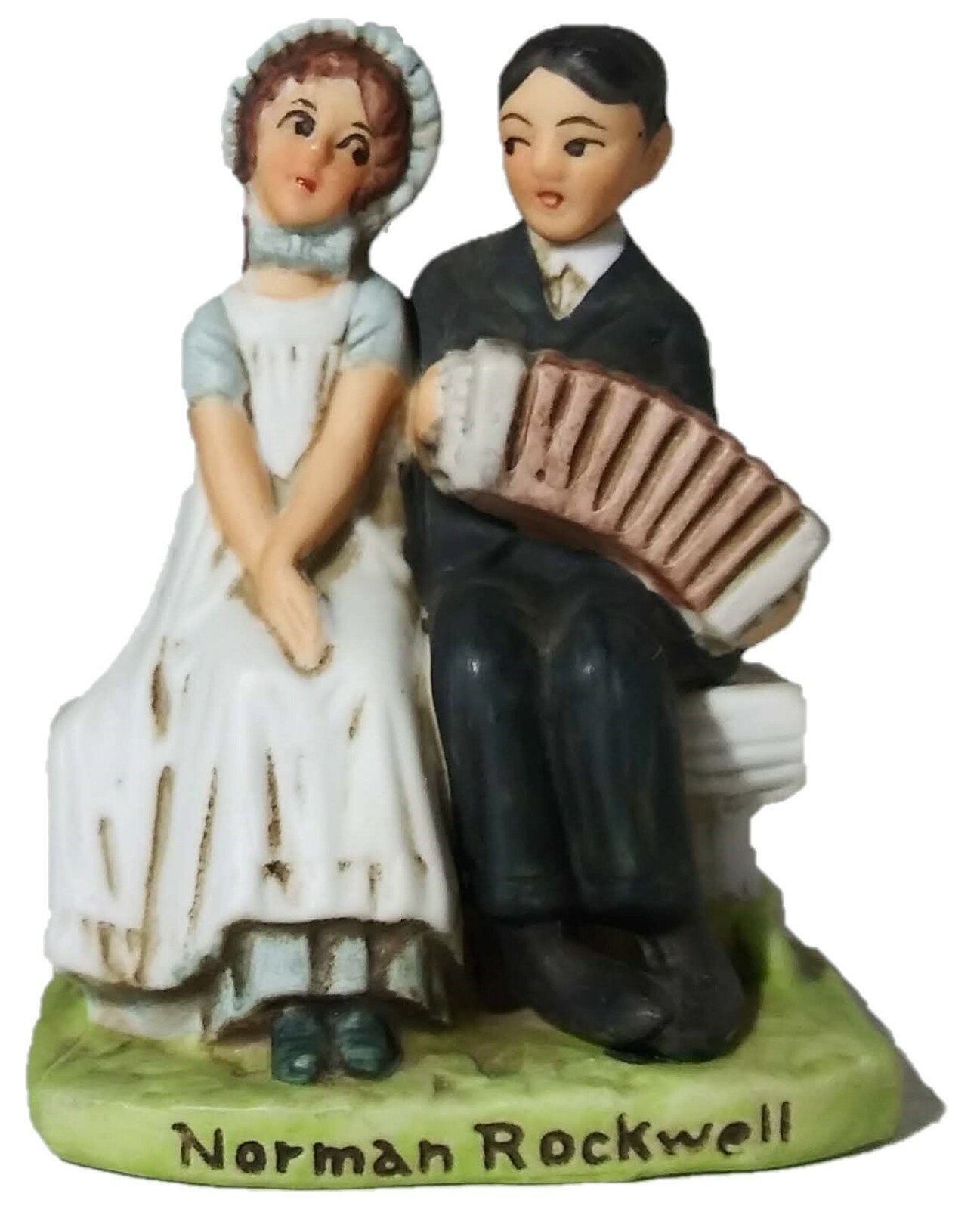 Vintage 1979 Dave Grossman Designs Japan Norman Rockwell Lovers 1924 Figurine