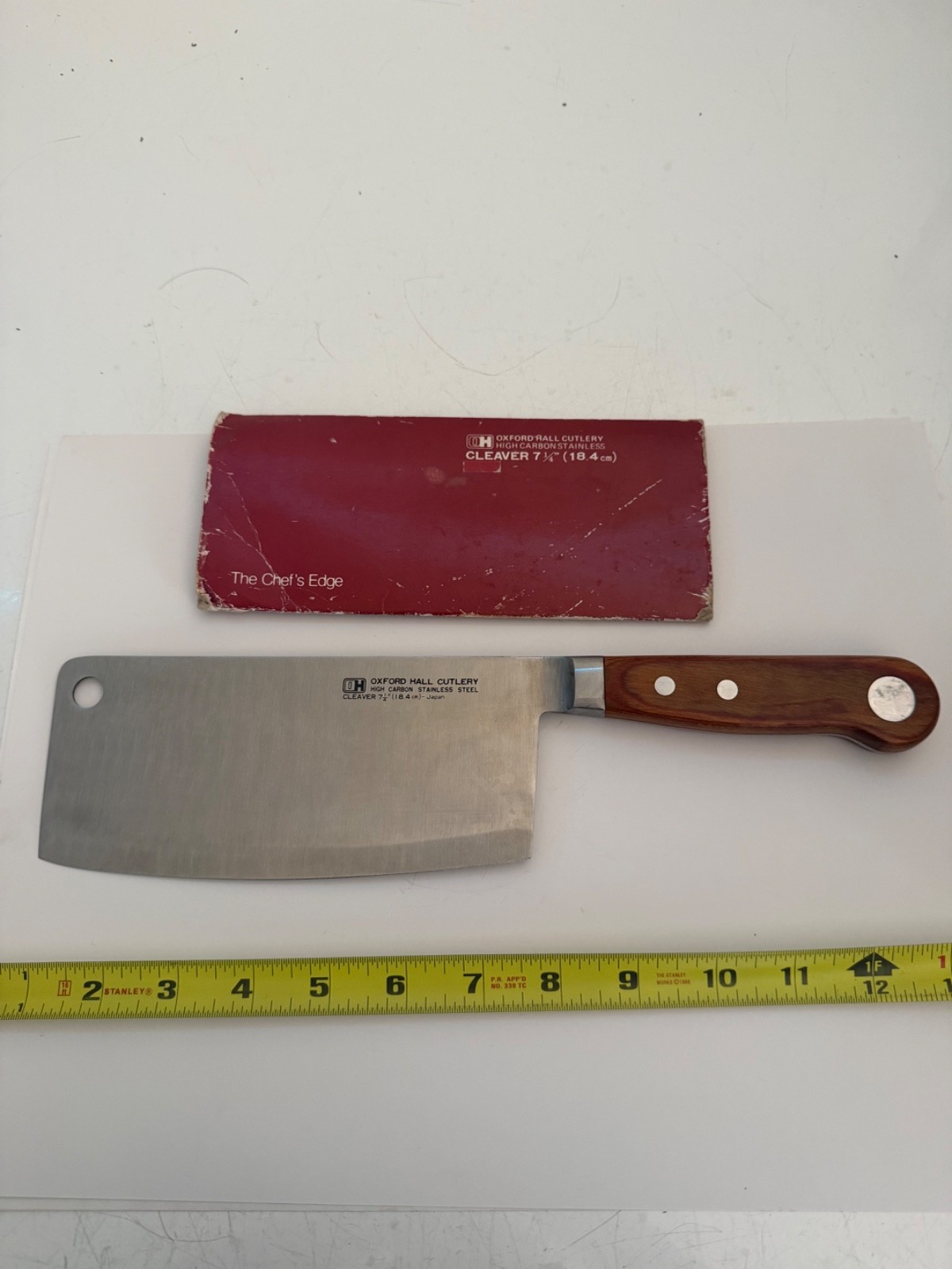 NEW VINTAGE OXFORD HALL CUTLERY CLEAVER 7 1/4