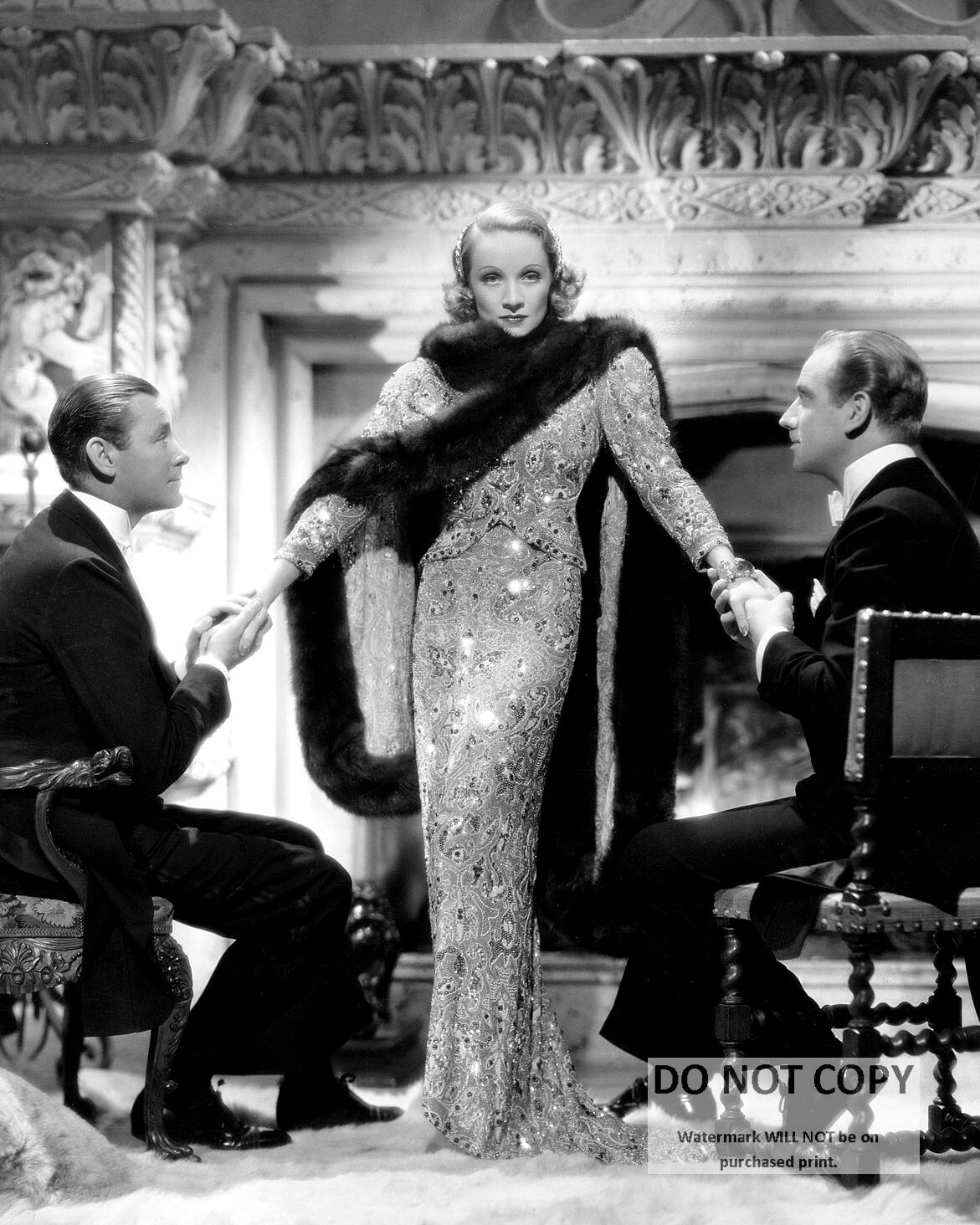 MARLENE DIETRICH, MELVYN DOUGLAS & HERBERT MARSHALL \