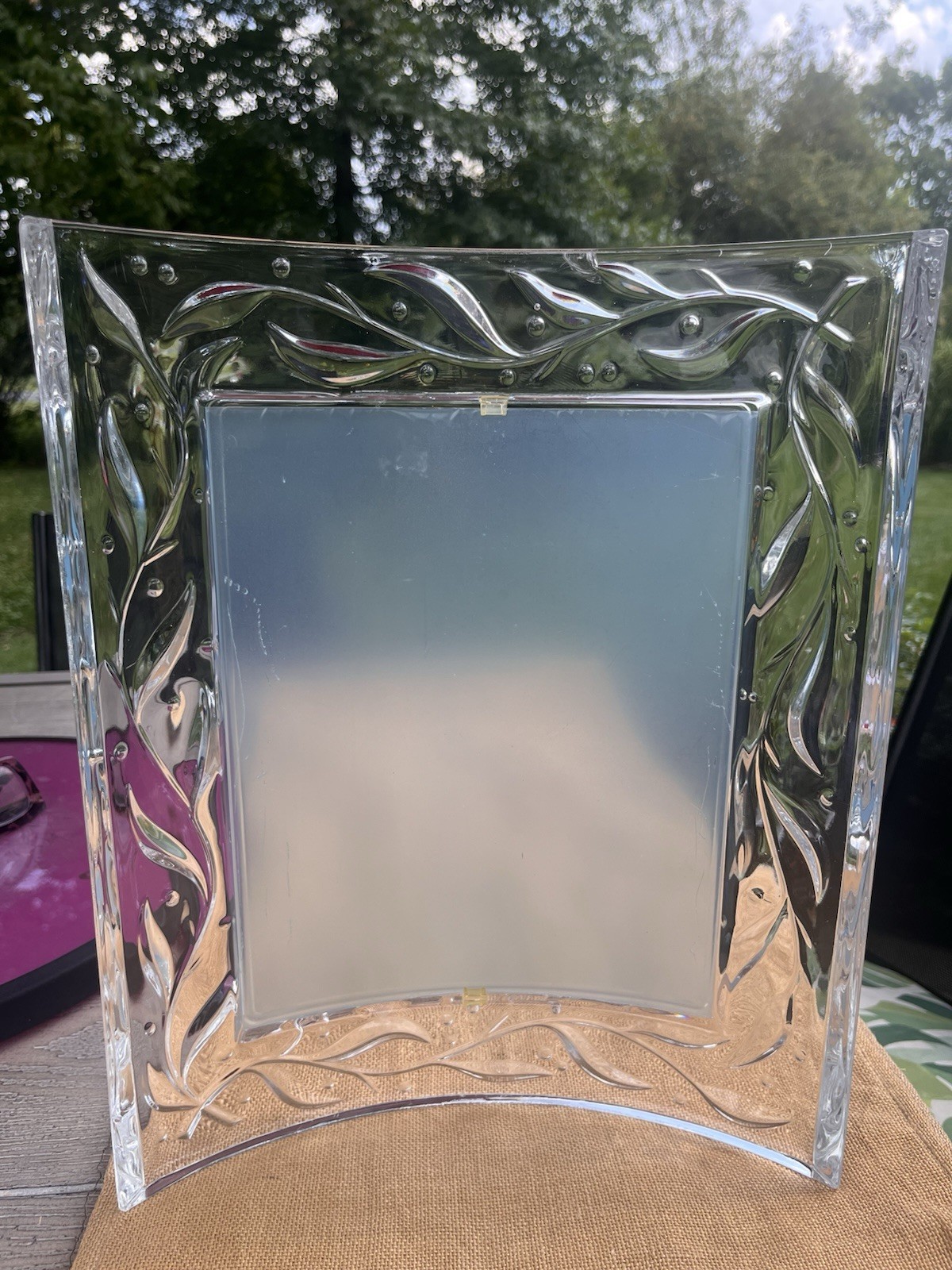 VTG Cristal D' Arques France Crystal Picture Frame 8 VTG Cristal D' Arques France Crystal Picture Frame 8