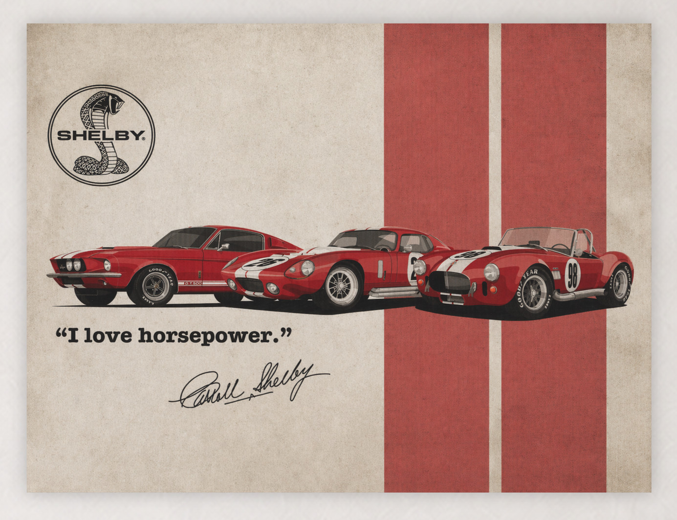 24X18 CARROLL SHELBY \