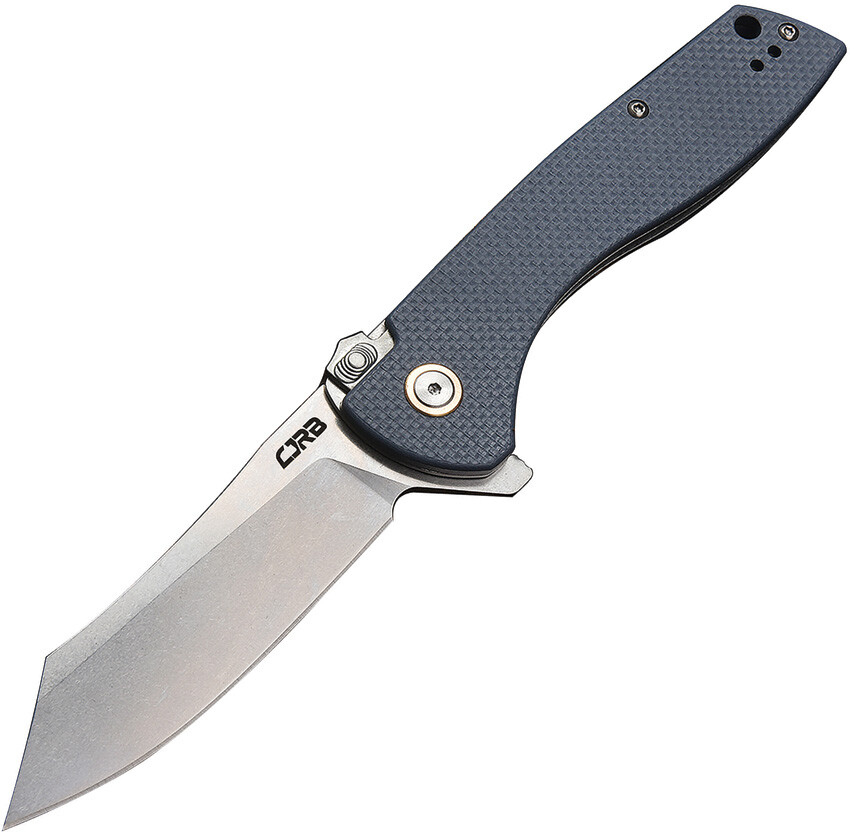 CJRB Kicker Recoil-Lock Blue/Gray G10 Folding D2 Steel Pocket Knife 