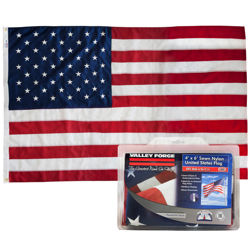 Valley Forge American Flag 48 in. H X 72 in. W Valley Forge American Flag 48 in. H X 72 in. W
