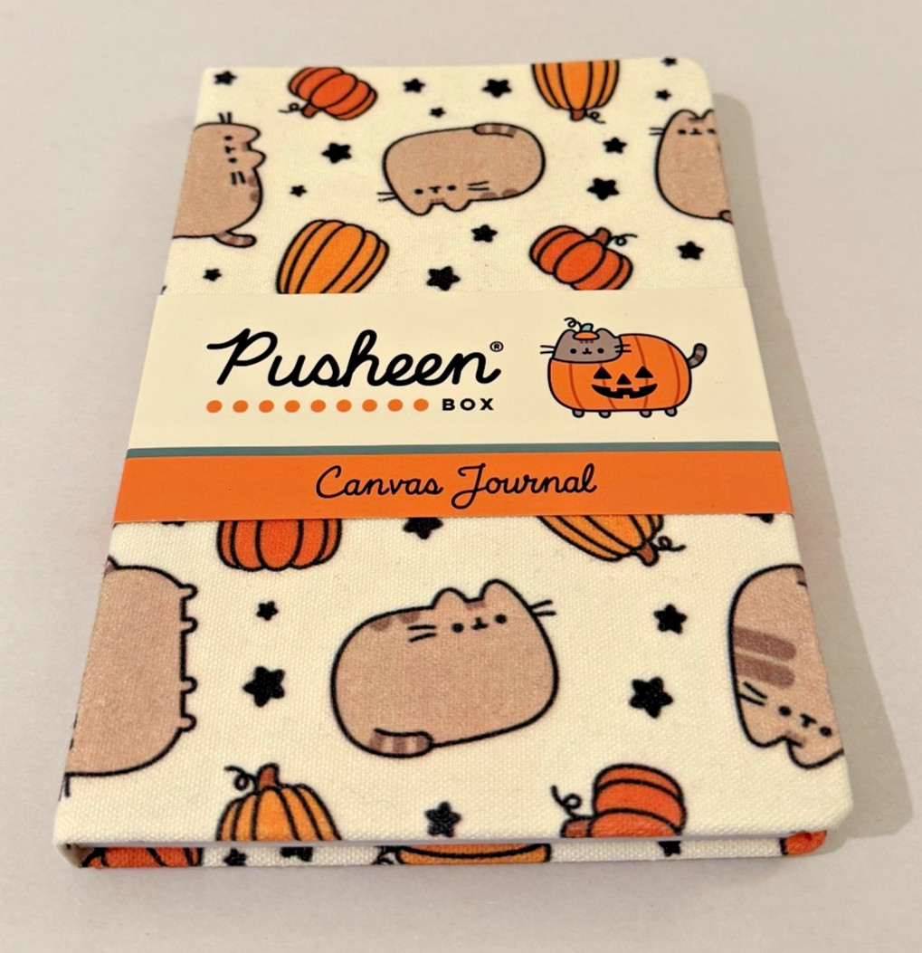 CultureFly Pusheen Box Exclusive Canvas Journal Ruled Sheets Halloween NEW