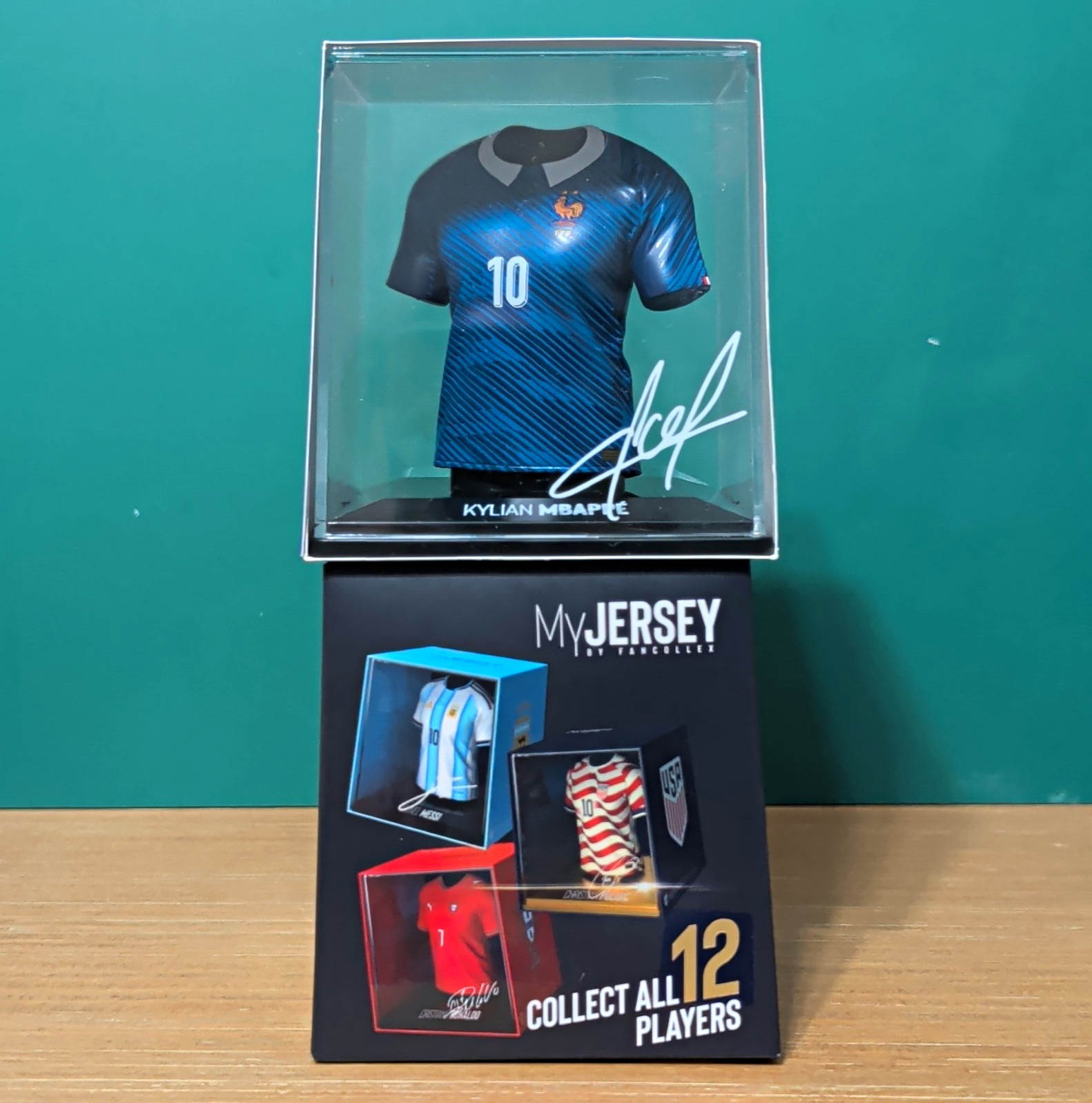 Fan Collex MyJersey Kylian Mbappé FFF AR Mini Figure Blue/Black Open Box Fan Collex MyJersey Kylian Mbappé FFF AR Mini Figure Blue/Black Open Box