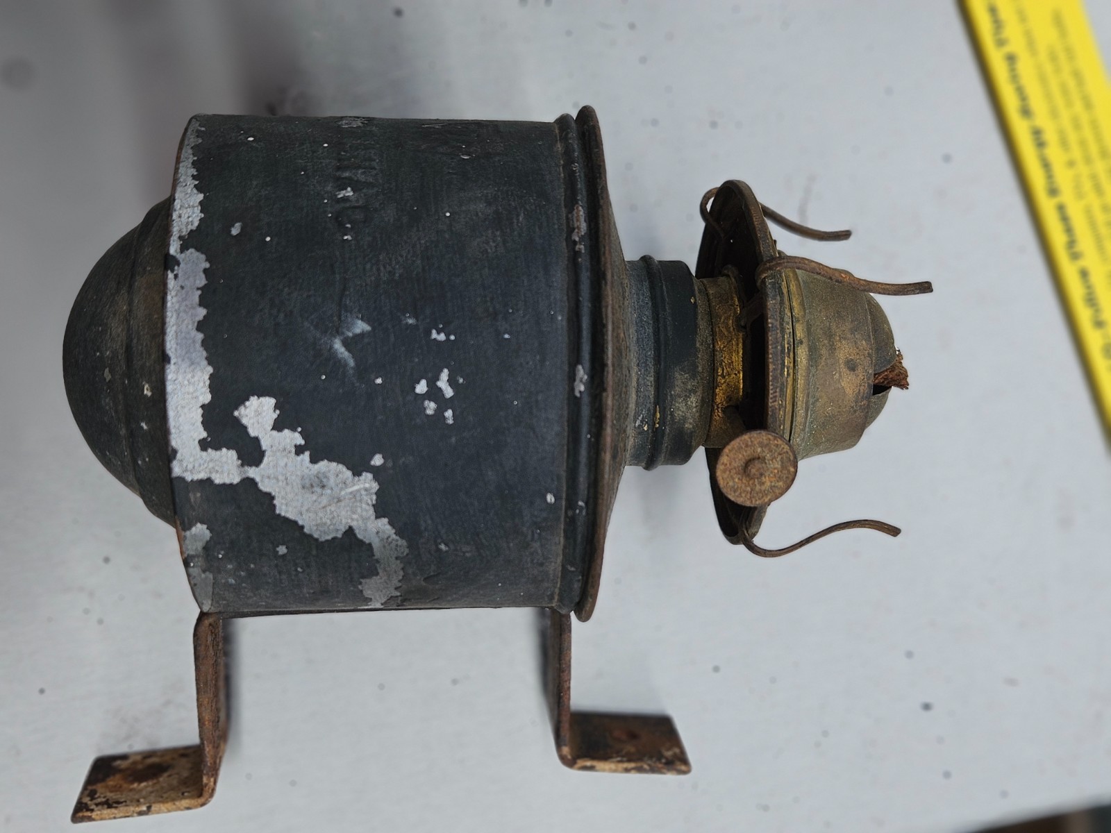 PRR Pennsylvania Railroad Caboose Lantern Wall Mount w/ Eagle Burner Urbana Ohio