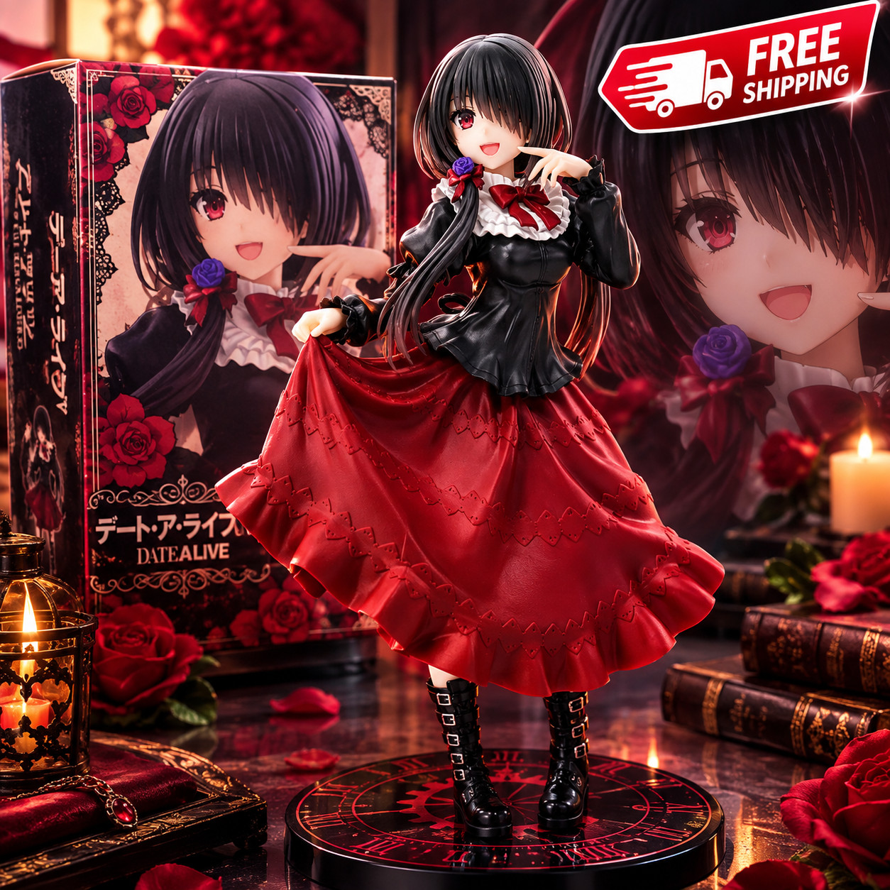 DATE a LIVE Tokisaki Kurumi Anime Figure 18CM Cute Girl Model Toy PVC