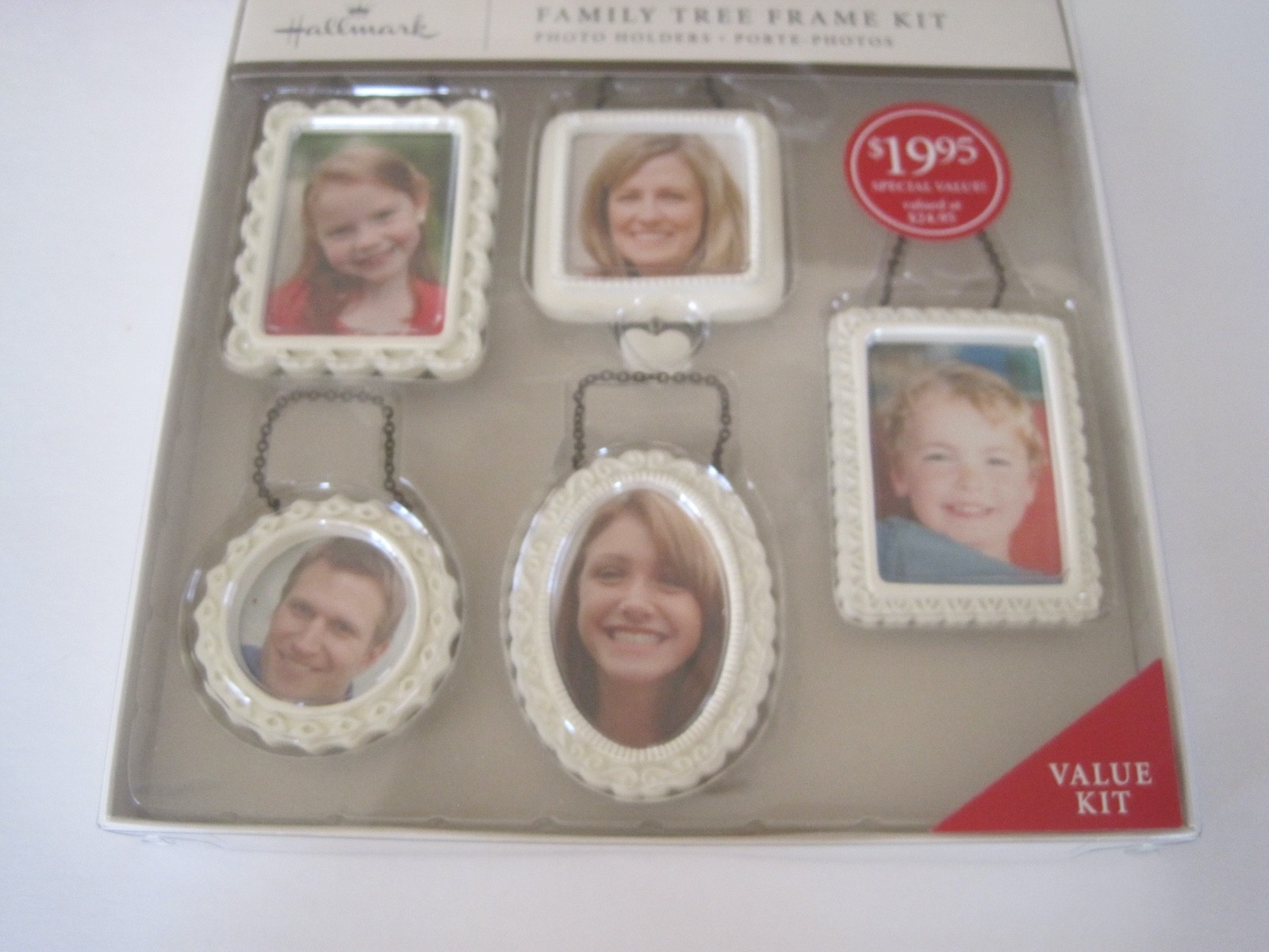 Hallmark Family Tree Frame Kit Or Used As Ornaments White Frame 5 In Kit New