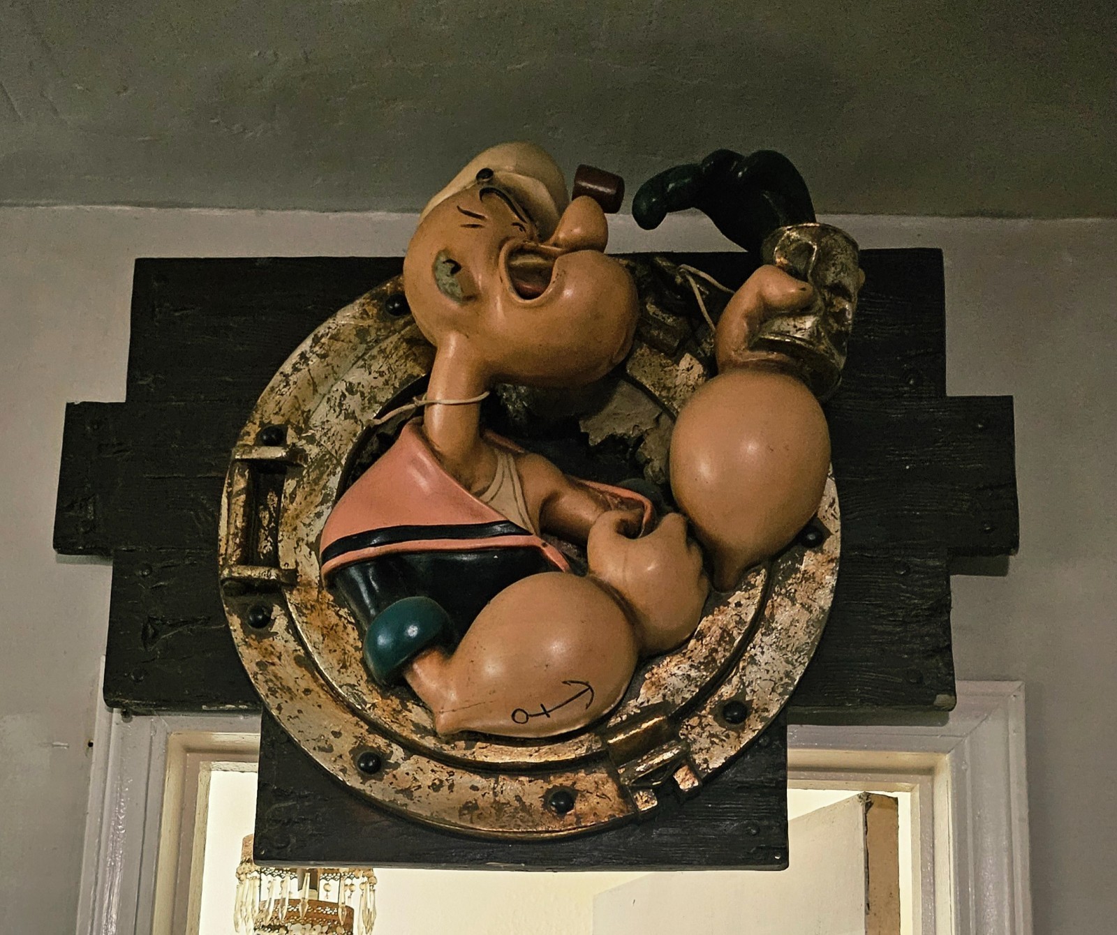 vintage popeye coat rack