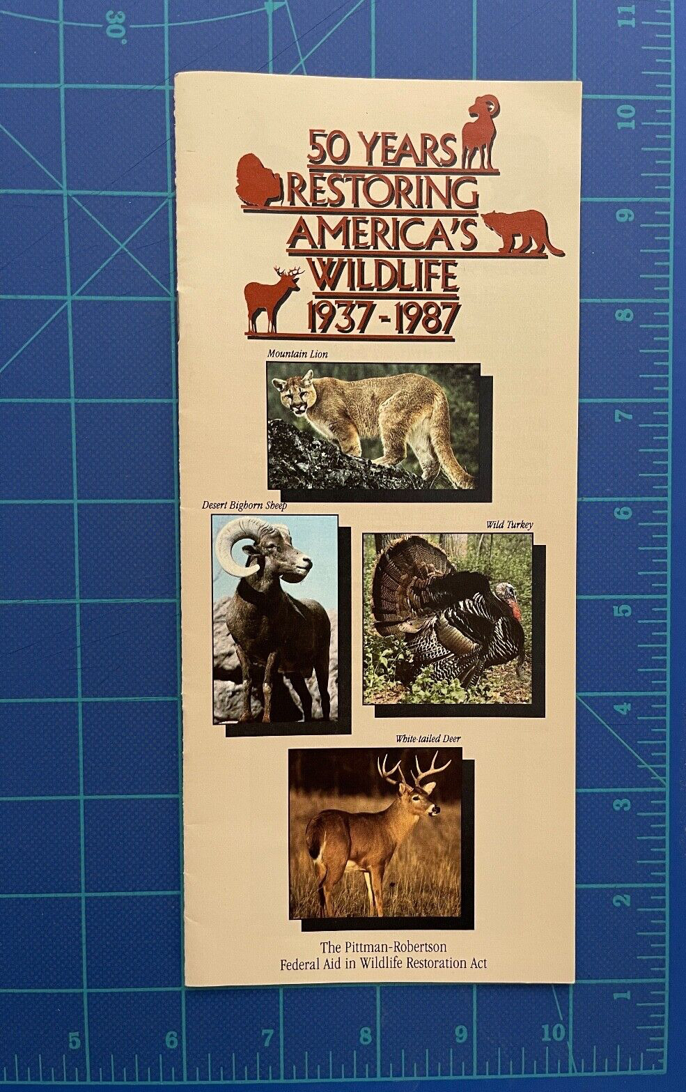 Vintage Federal 1987 WildlifeConservation Brochure US Department of Interior FWS